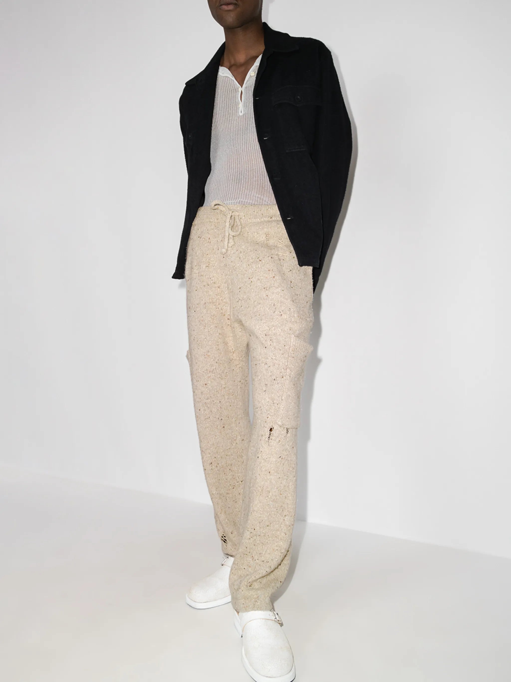 patch-pocket track pants
