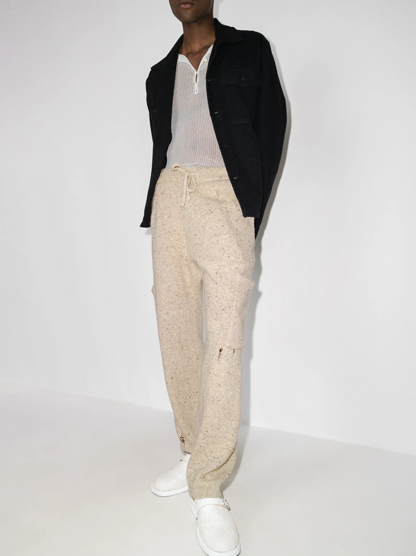 patch-pocket track pants