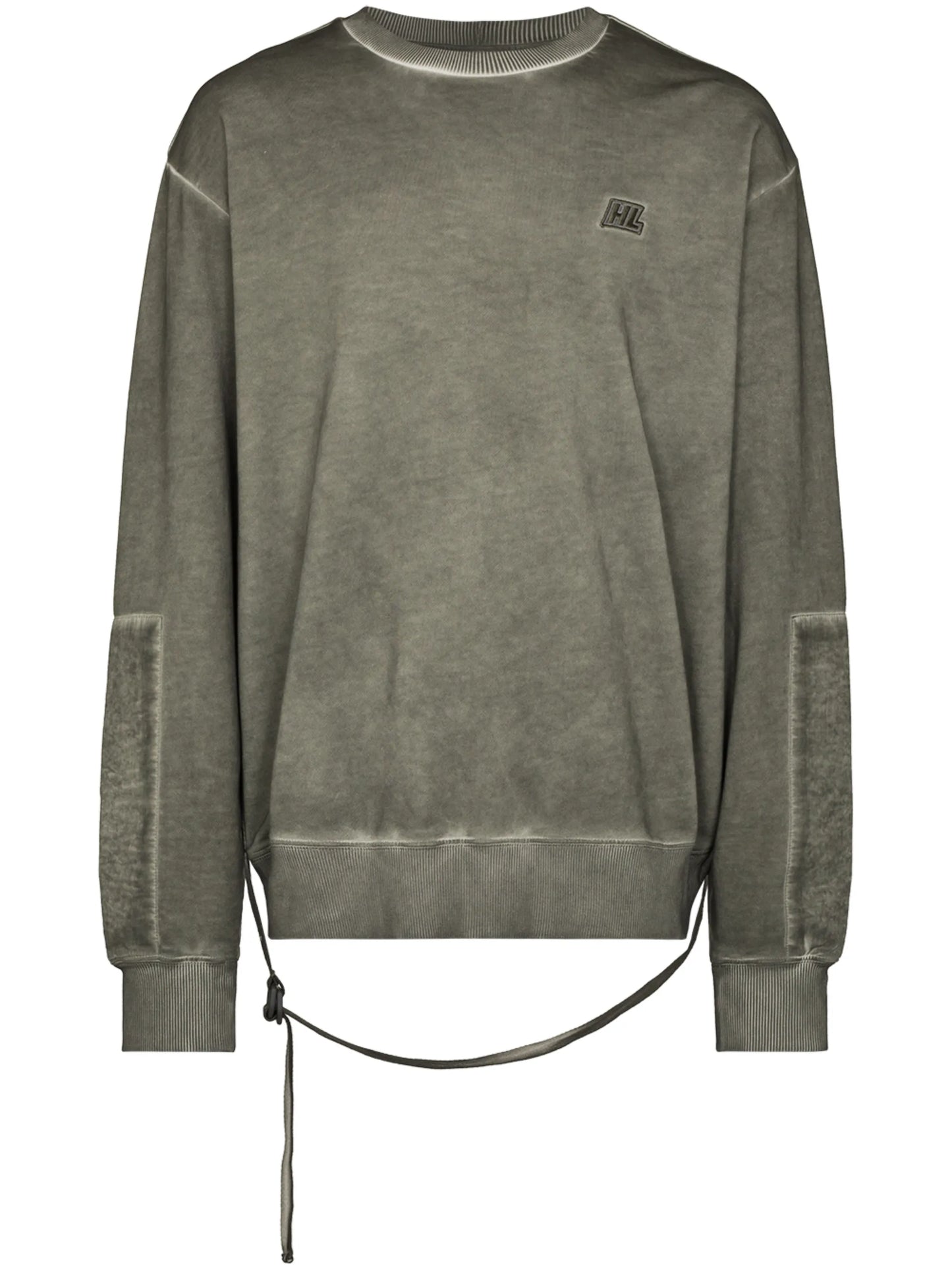 washed military crewneck sweatshirt