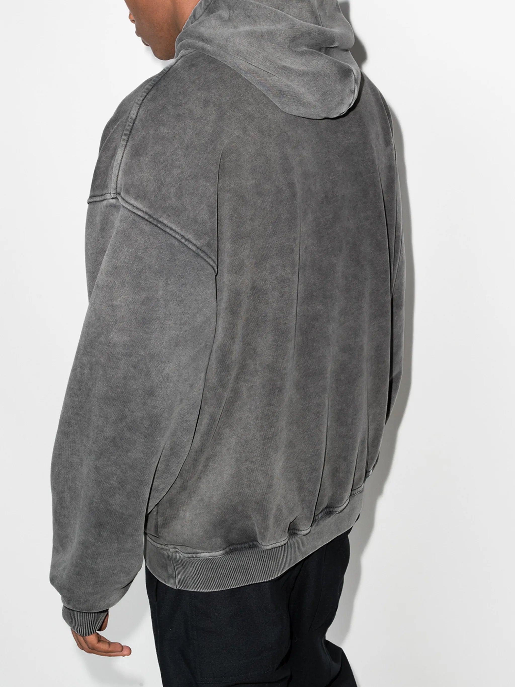 graphic-print cotton hoodie