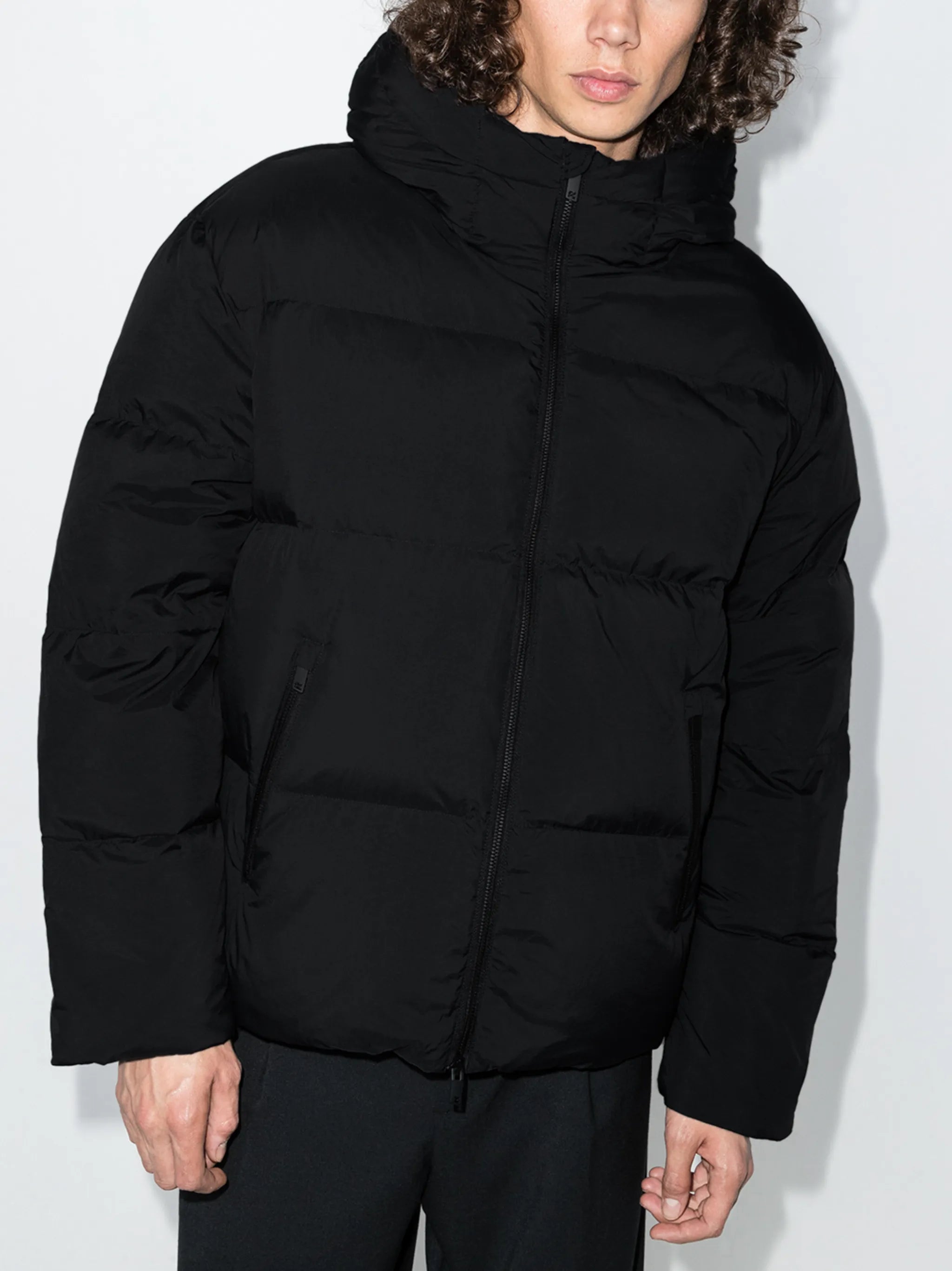 hooded puffer jacket