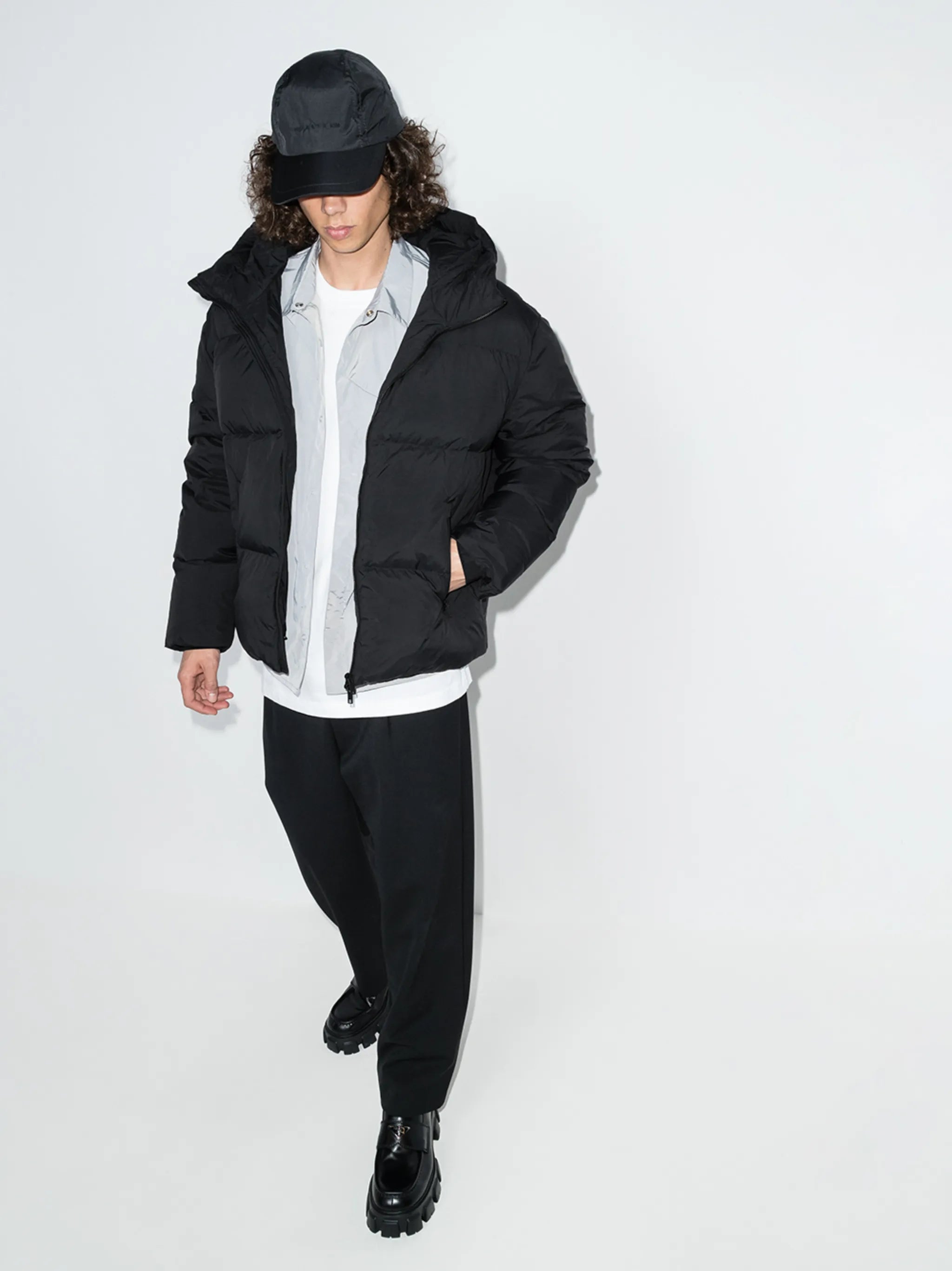 hooded puffer jacket