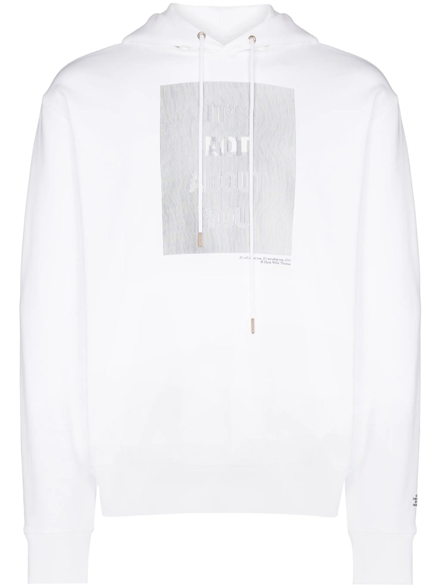 HWT lenticular print drawstring hoodie
