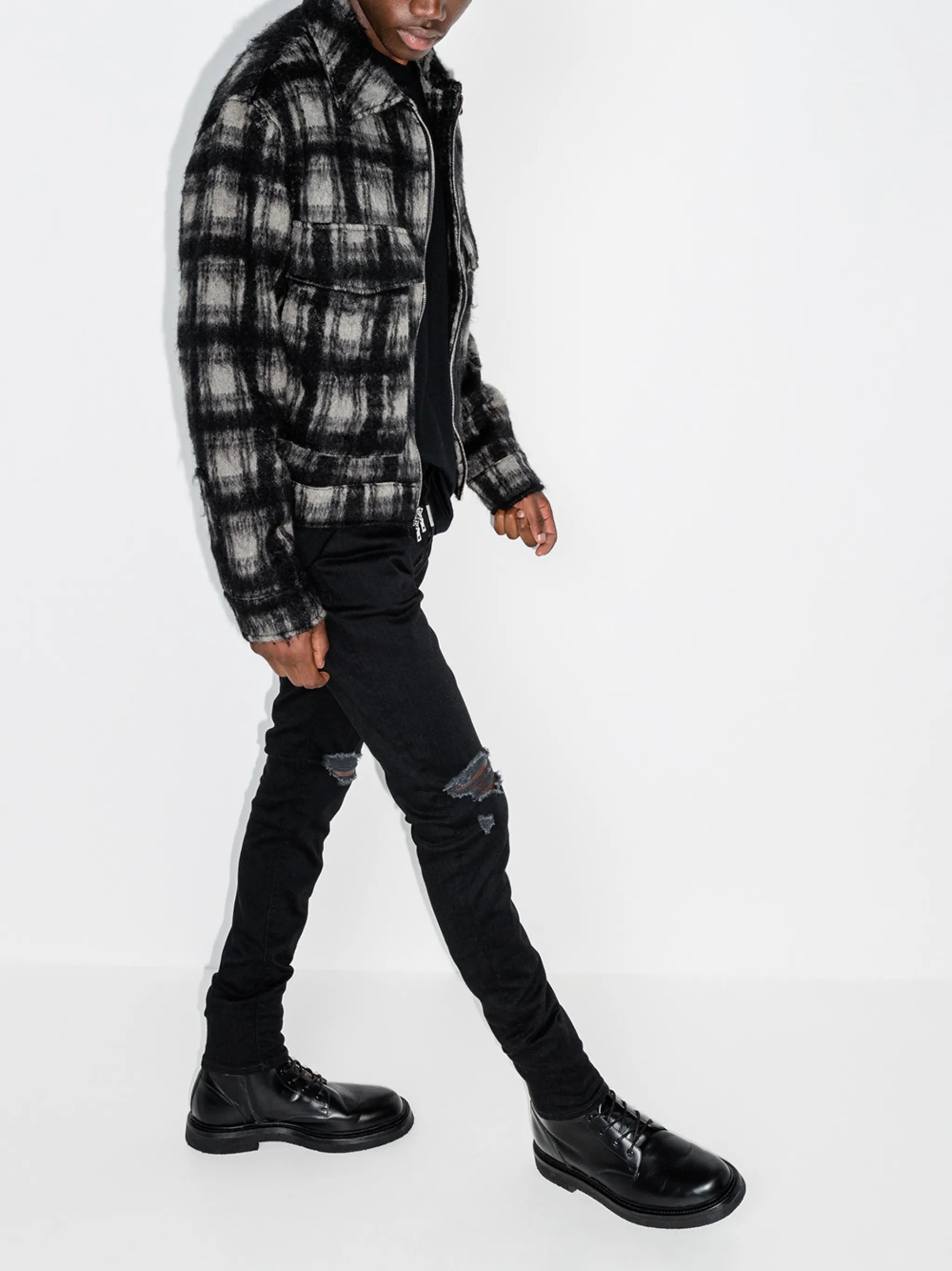 Destroyer distressed-effect slim jeans