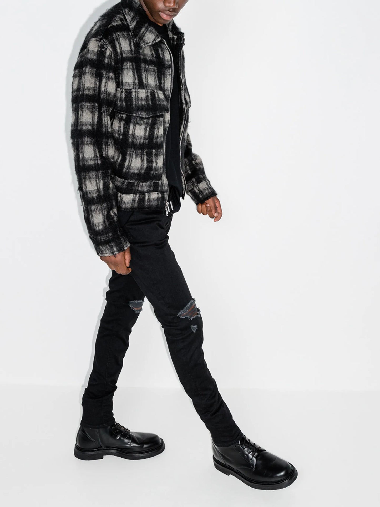Destroyer distressed-effect slim jeans