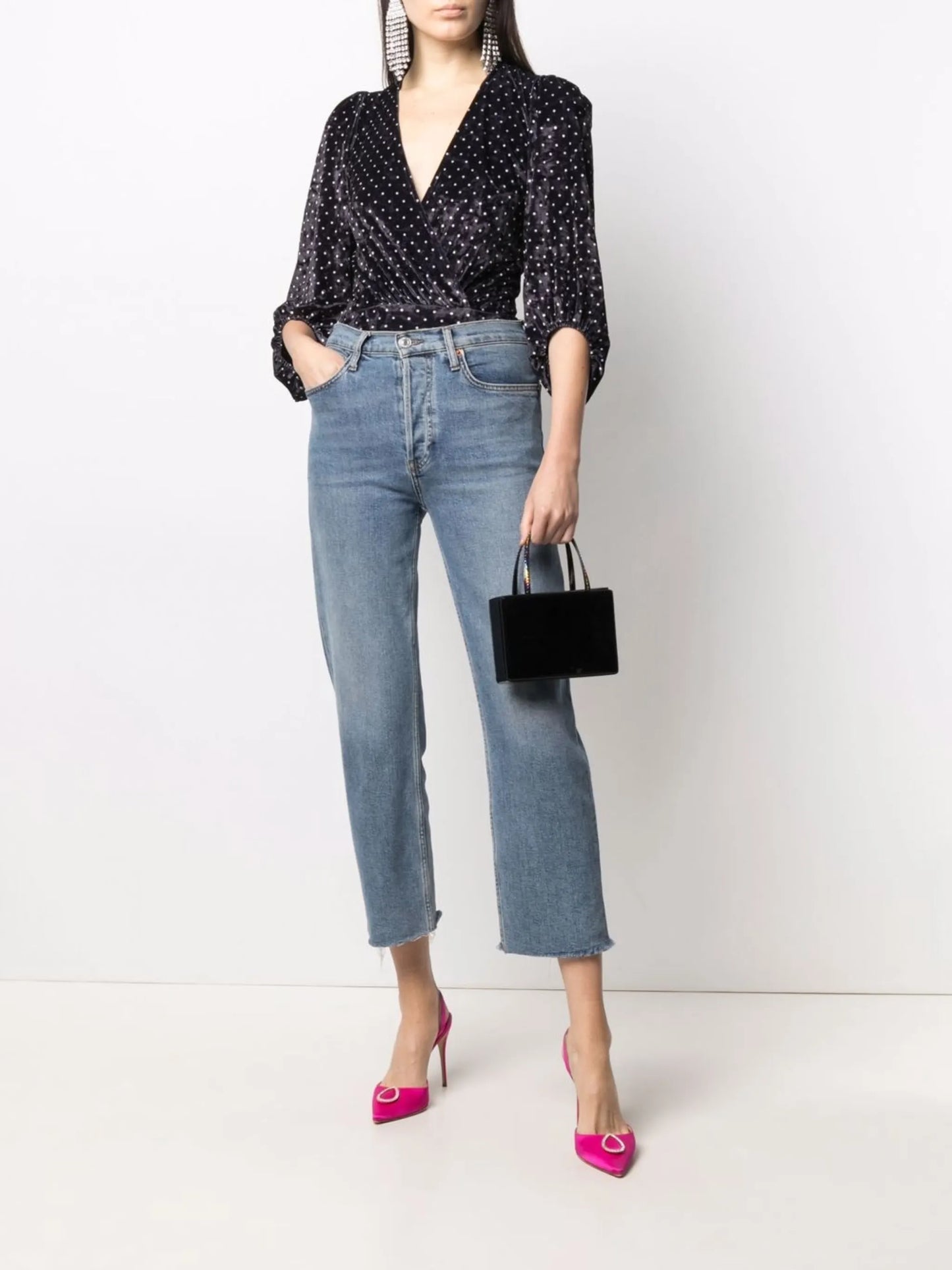 Gilda patent-leather mini bag