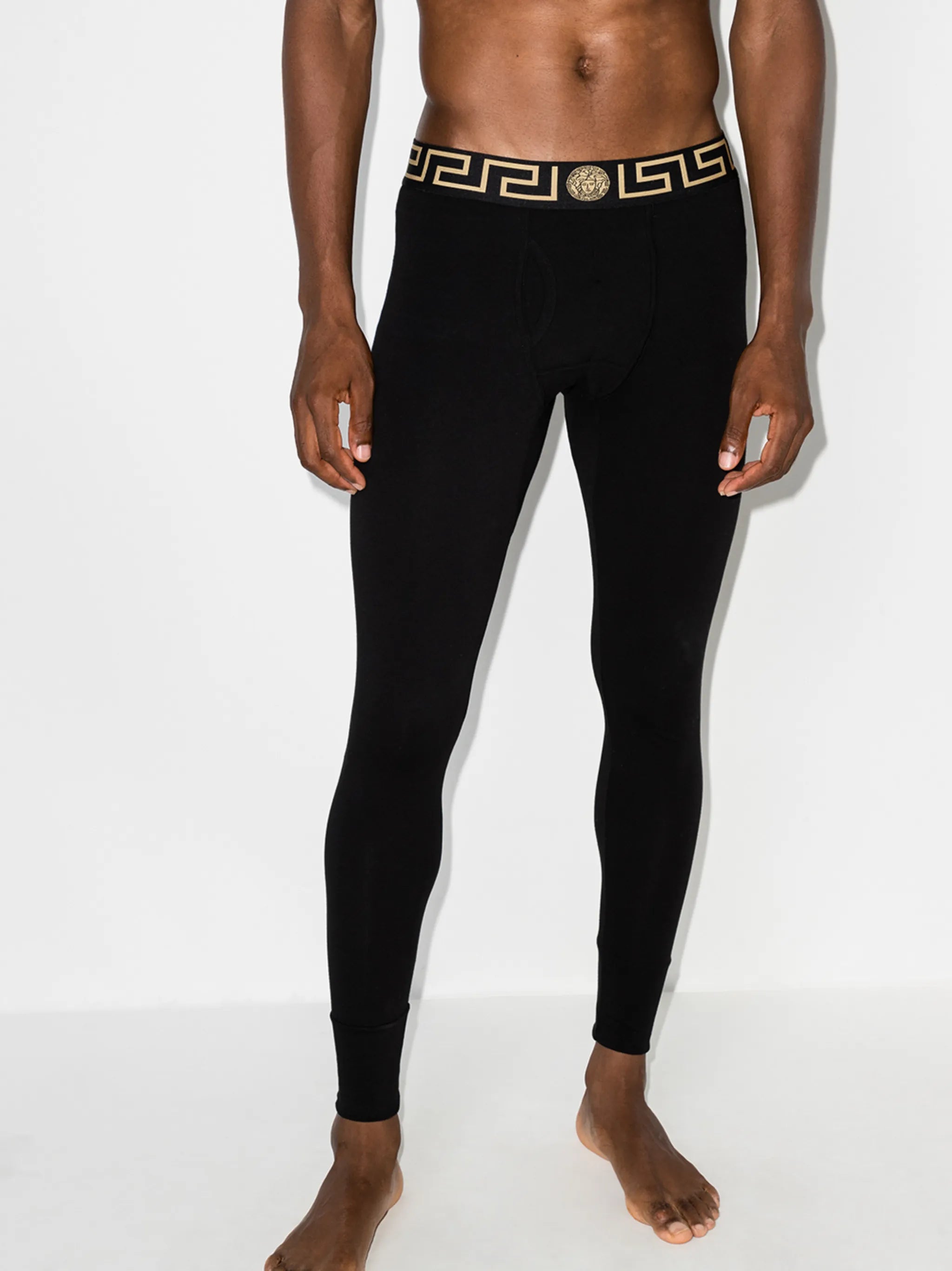 Greca cotton leggings