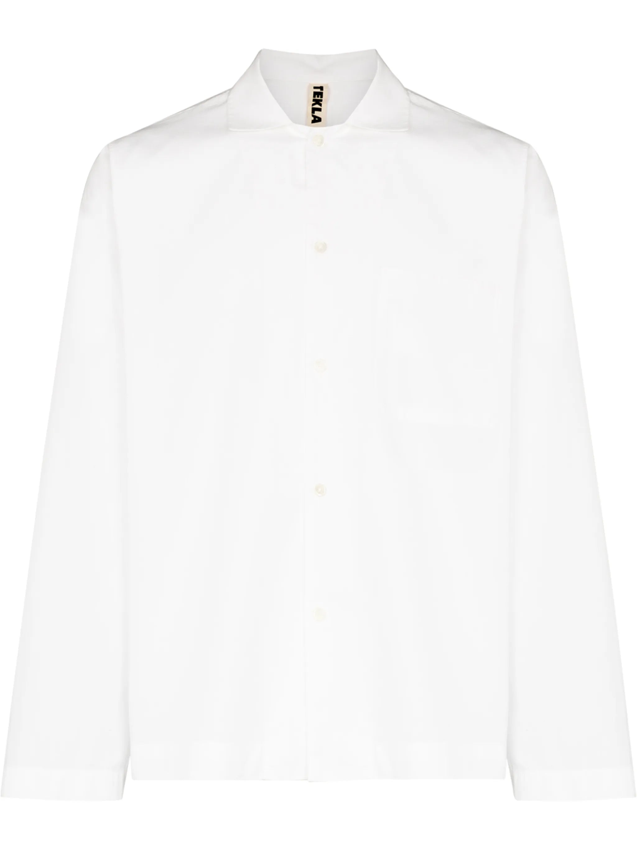 buttoned poplin pajama shirt