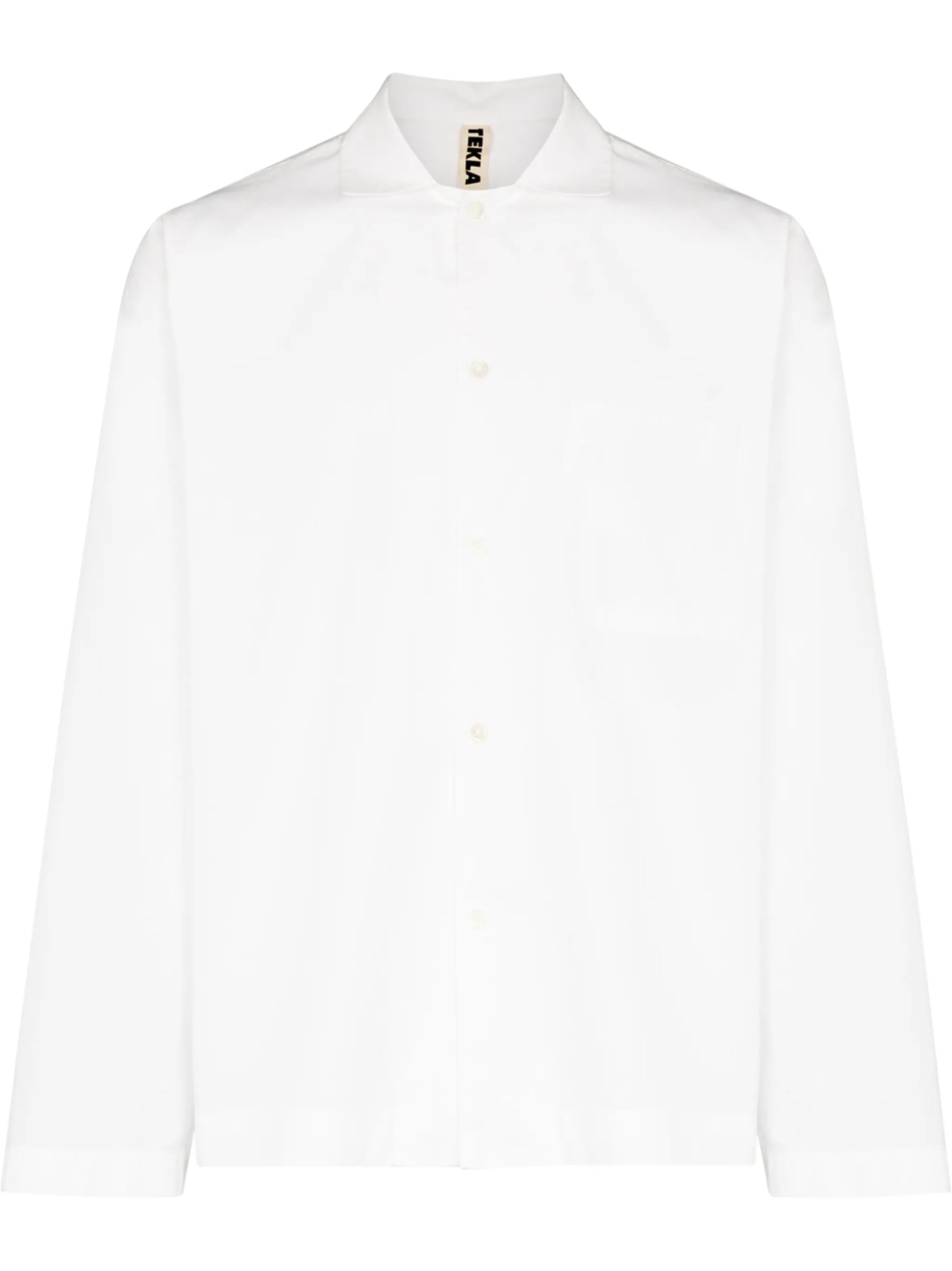 buttoned poplin pajama shirt