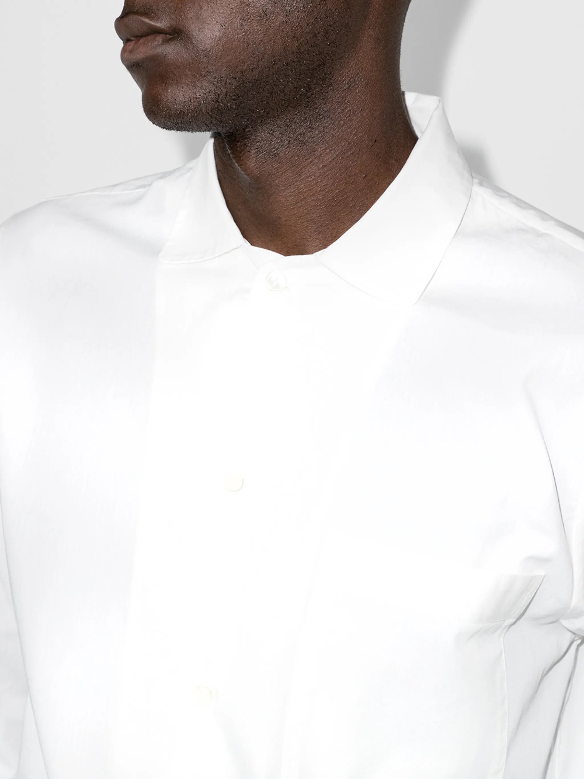 buttoned poplin pajama shirt