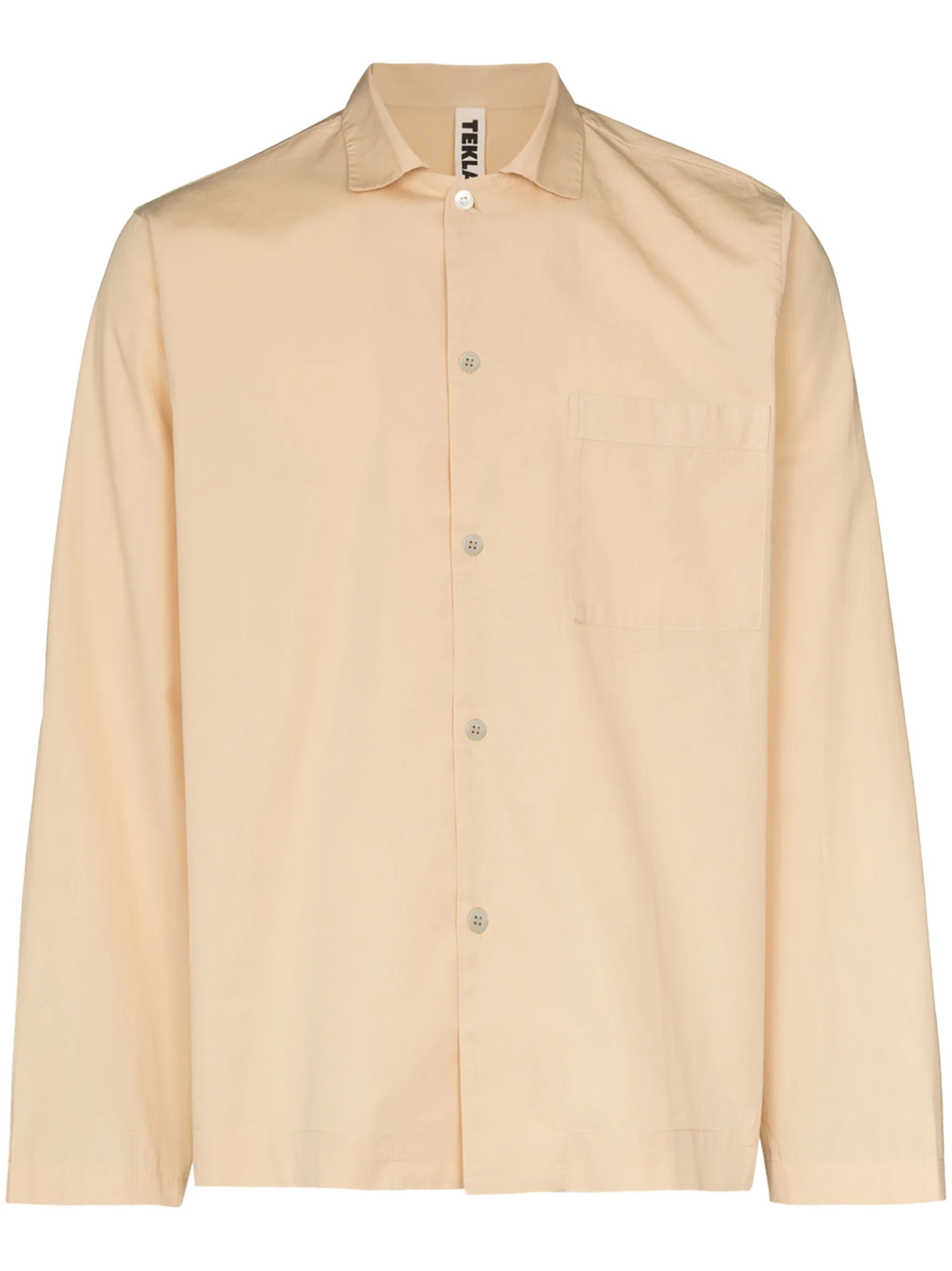 buttoned poplin pajama shirt