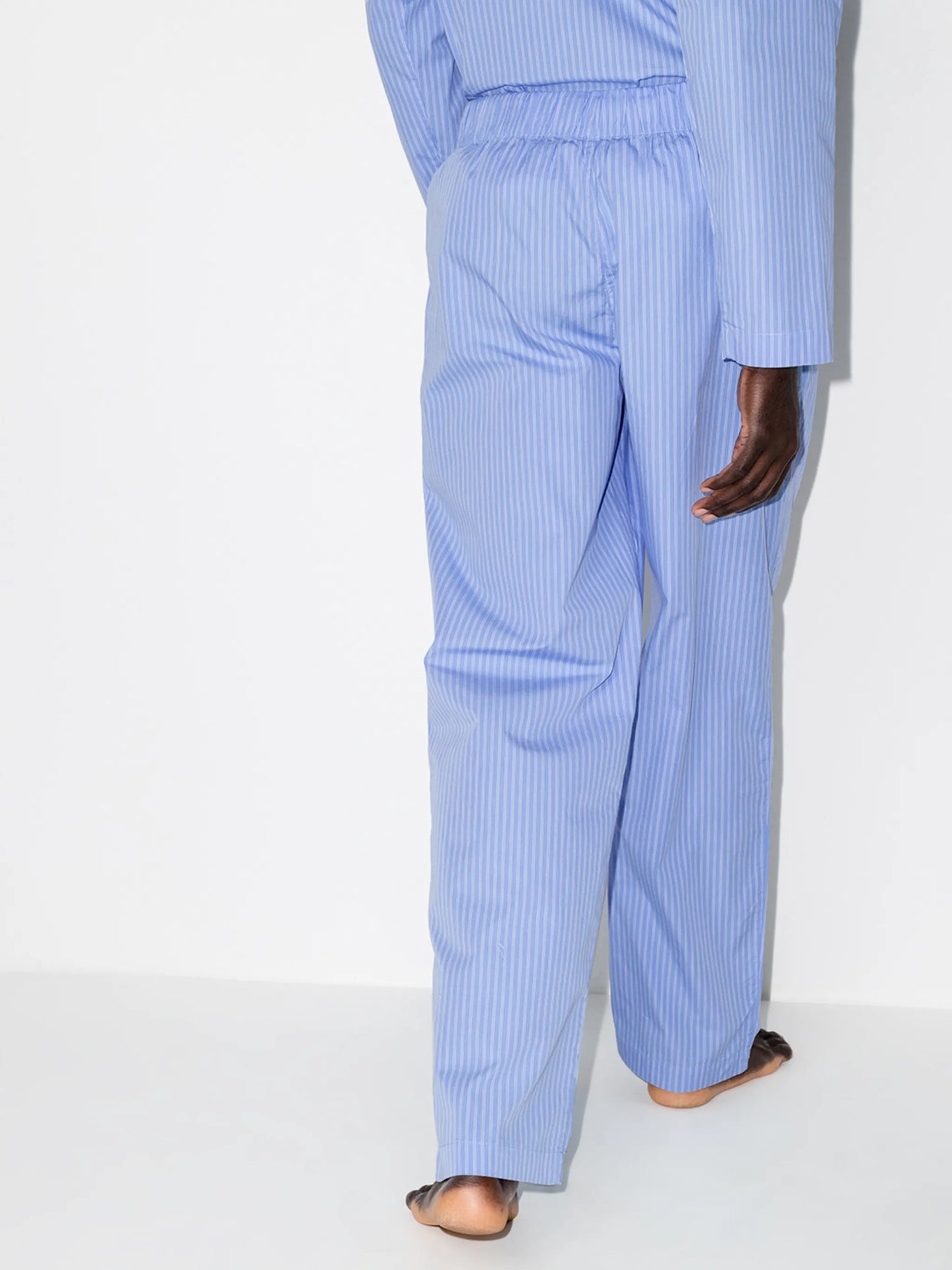 striped drawstring pajama bottoms