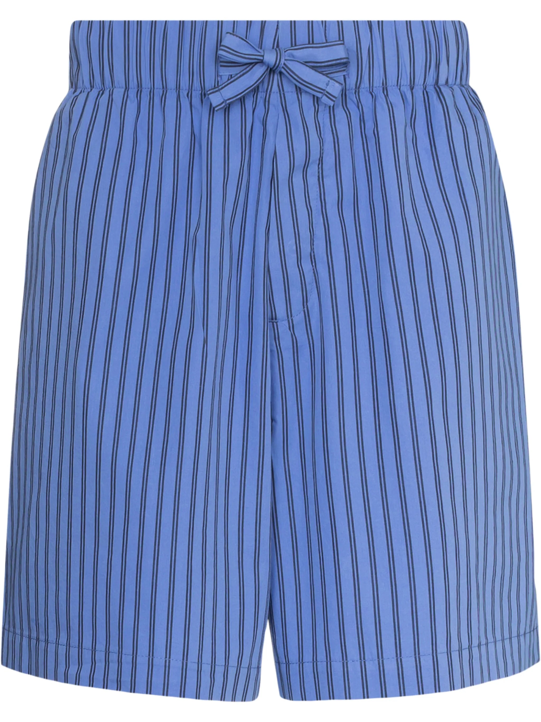 striped drawstring pajama shorts