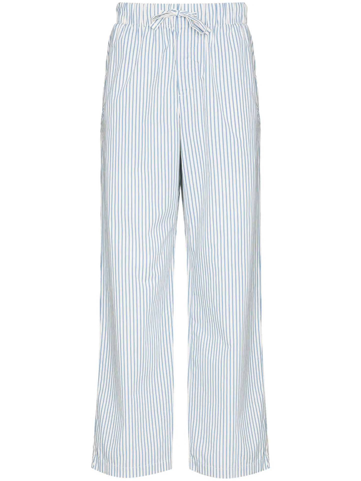 striped drawstring poplin pajama bottoms