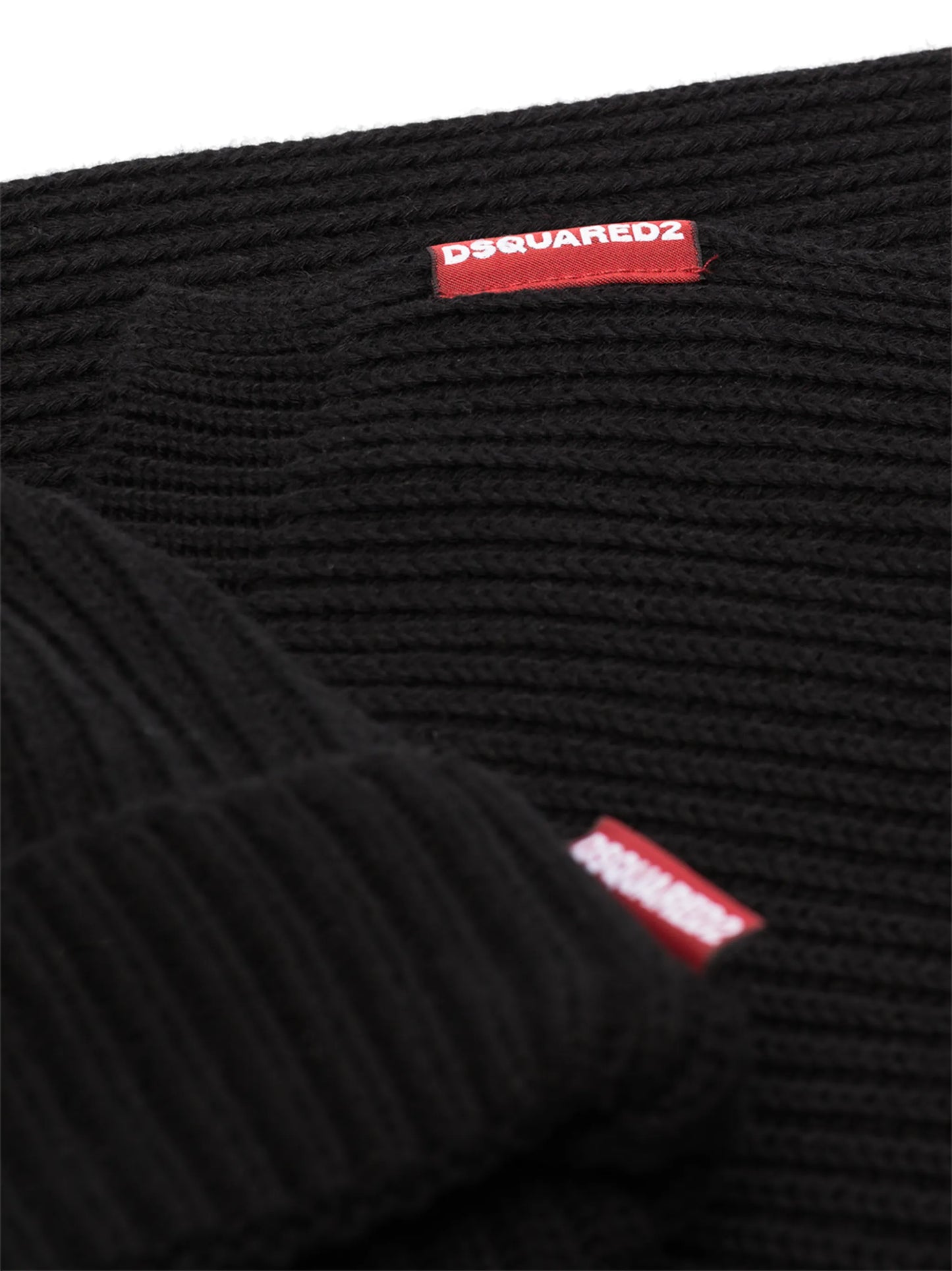 knitted beanie hat and scarf set