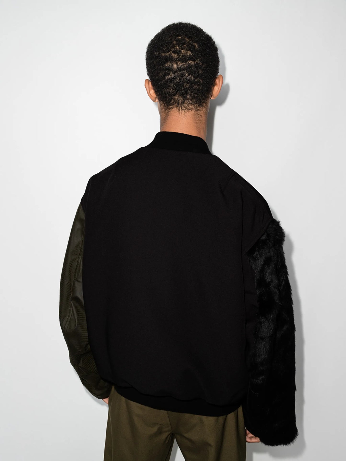 panelled bomber jacket