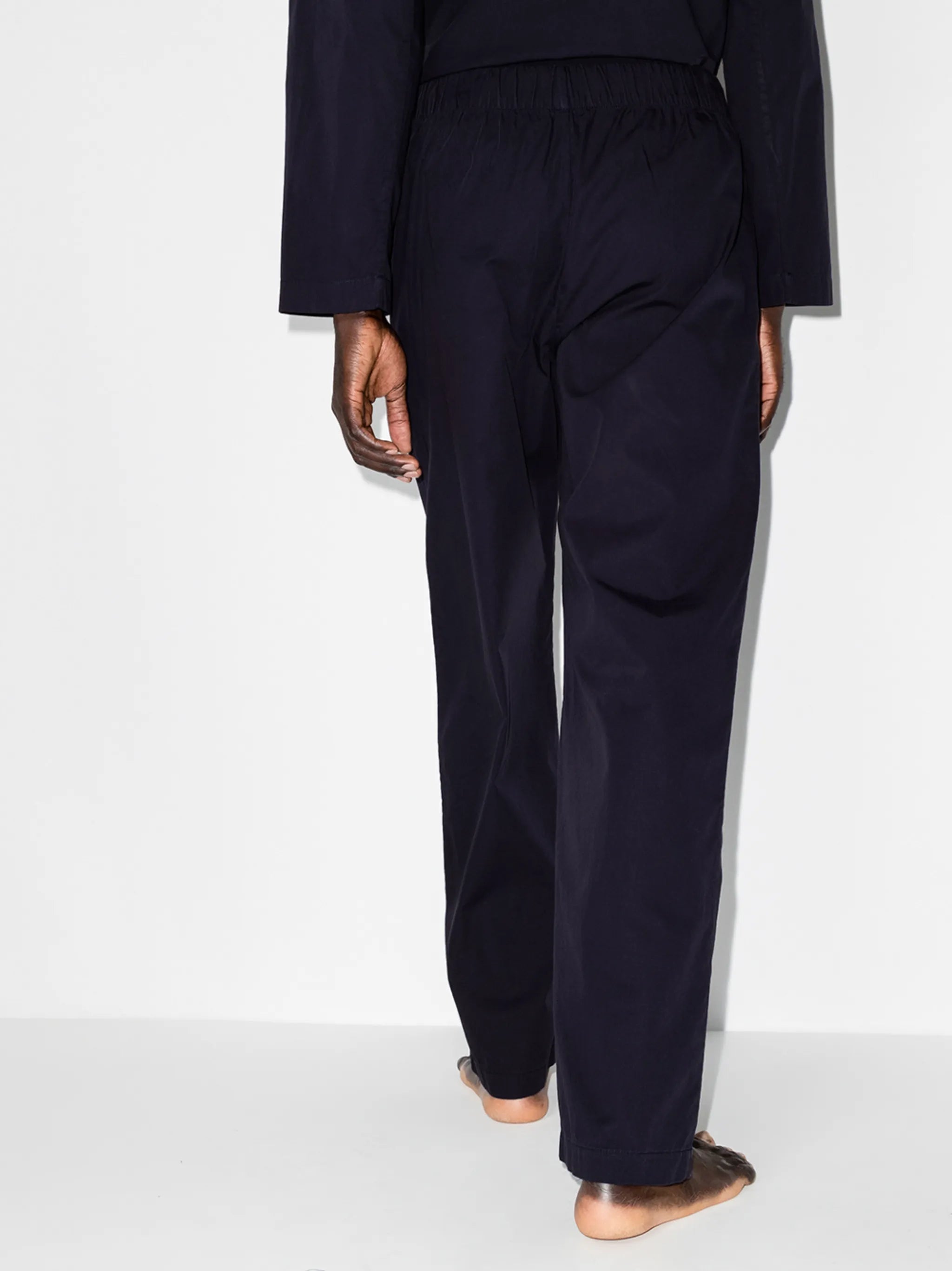 drawstring poplin pajama trousers