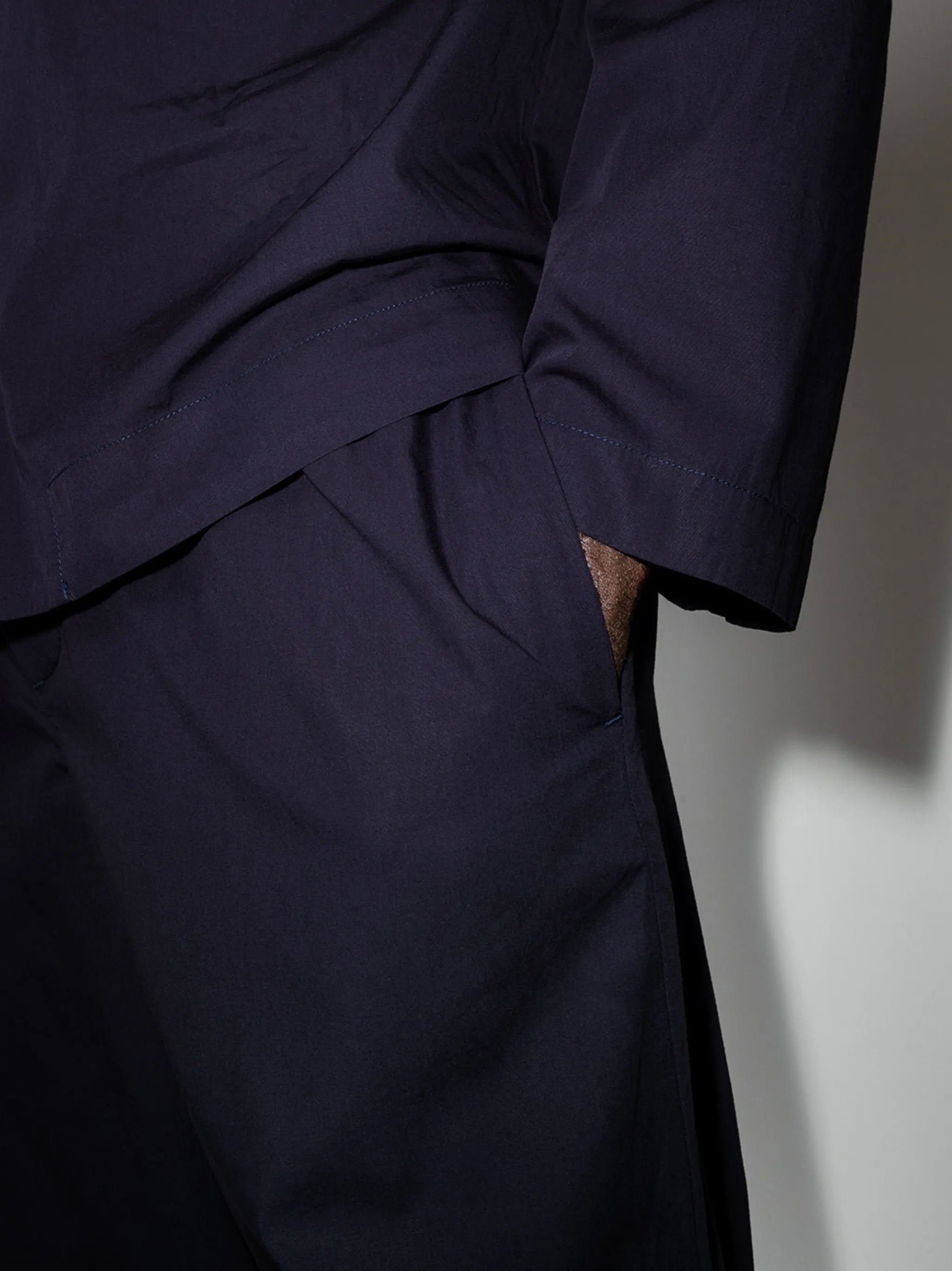 drawstring poplin pajama trousers