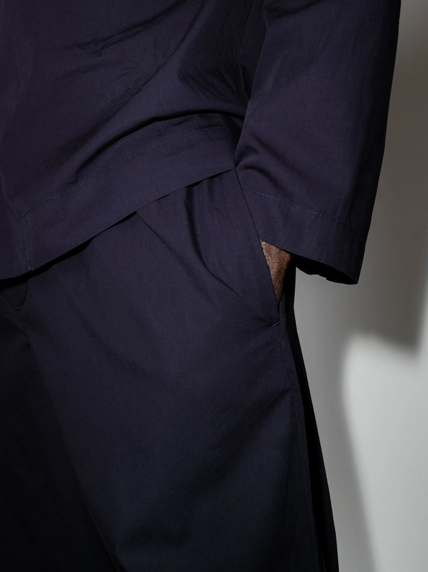drawstring poplin pajama trousers