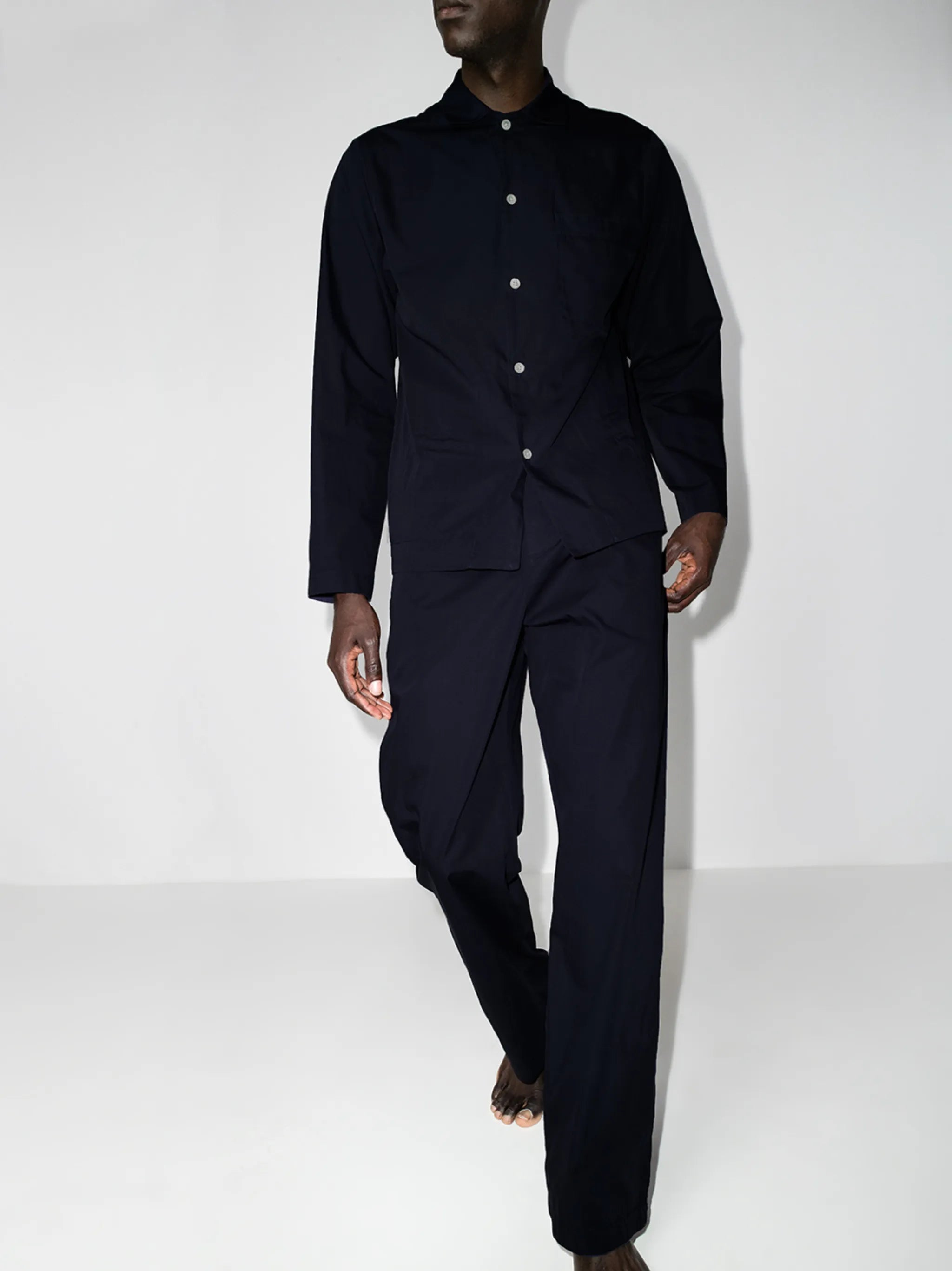 drawstring poplin pajama trousers