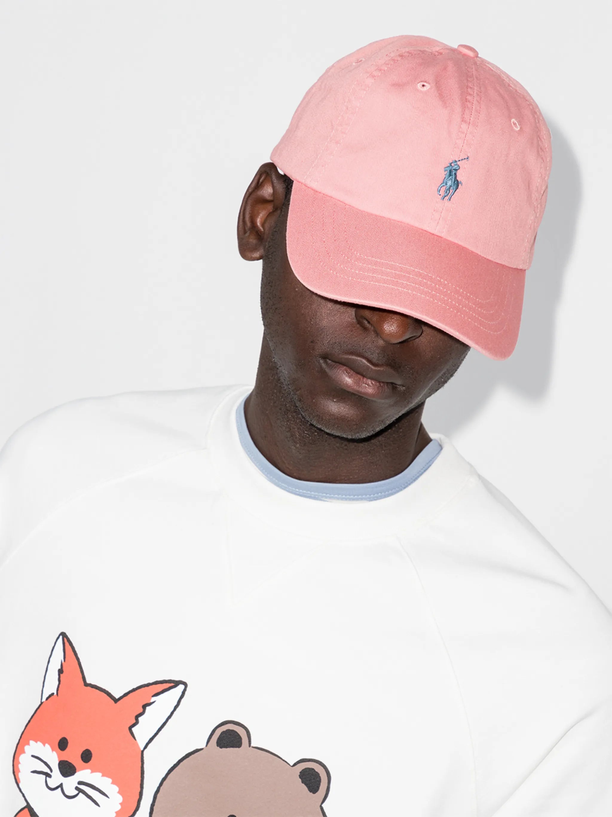 logo-embroidered cotton cap