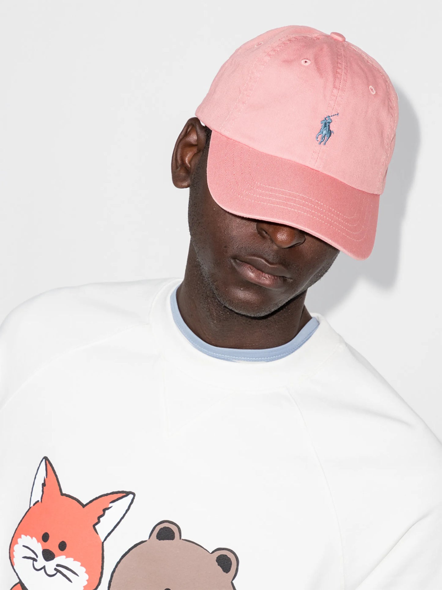 logo-embroidered cotton cap