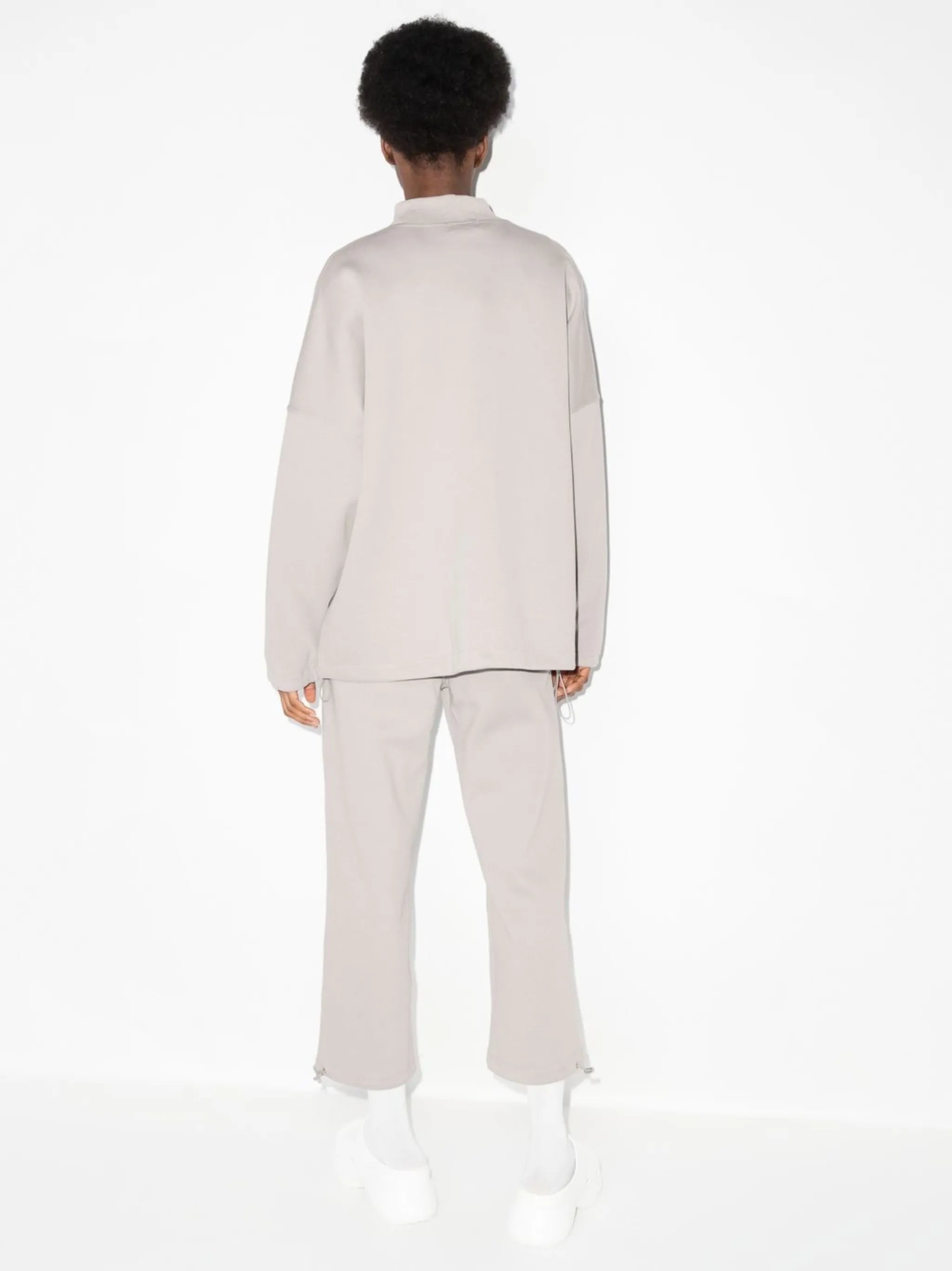 ribbed-knit tracksuit