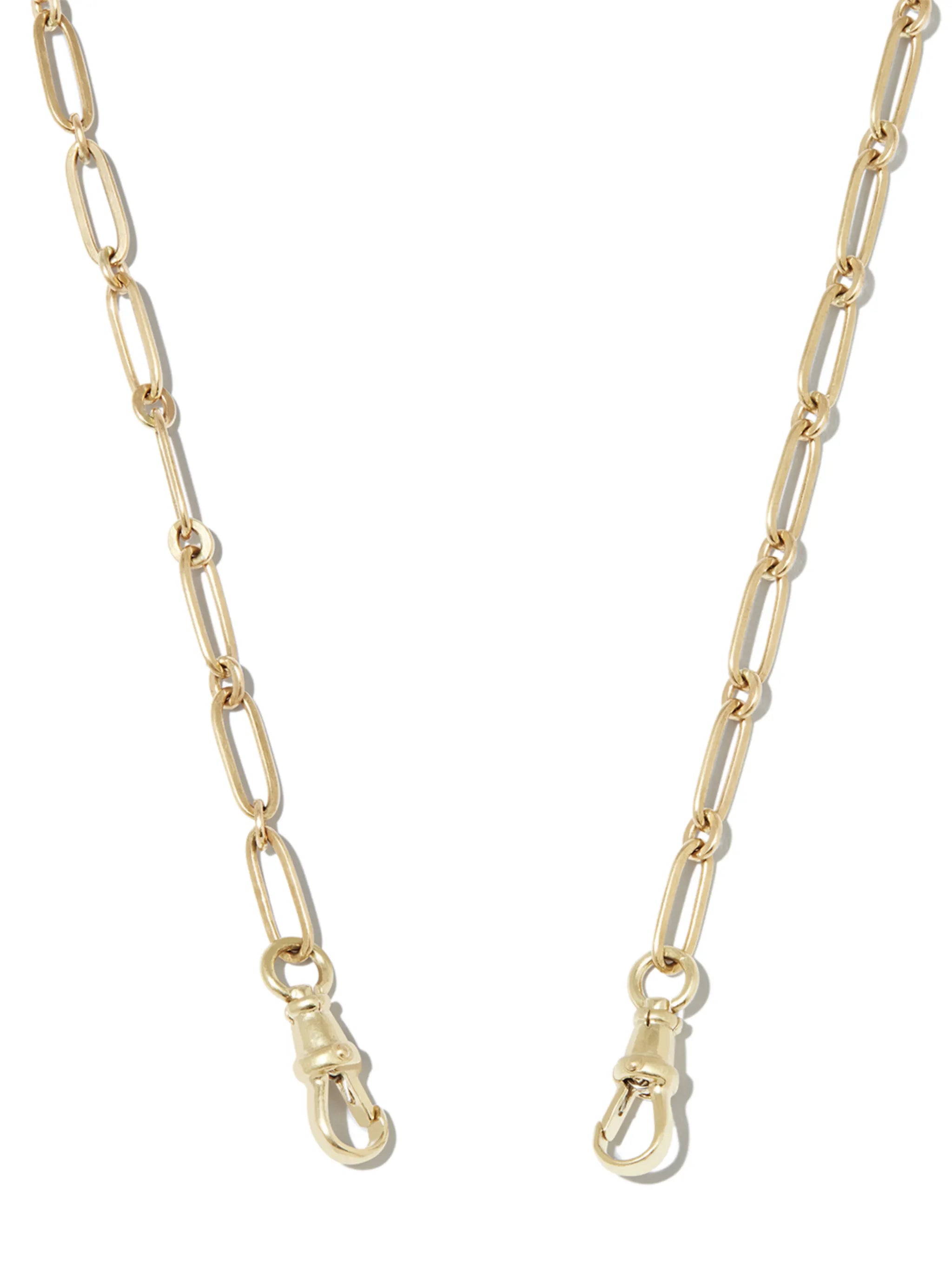 9K yellow gold Debbie No.3 Lariat necklace