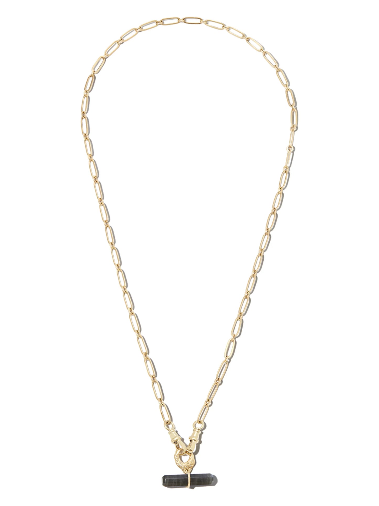 9K yellow gold Debbie No.3 Lariat necklace