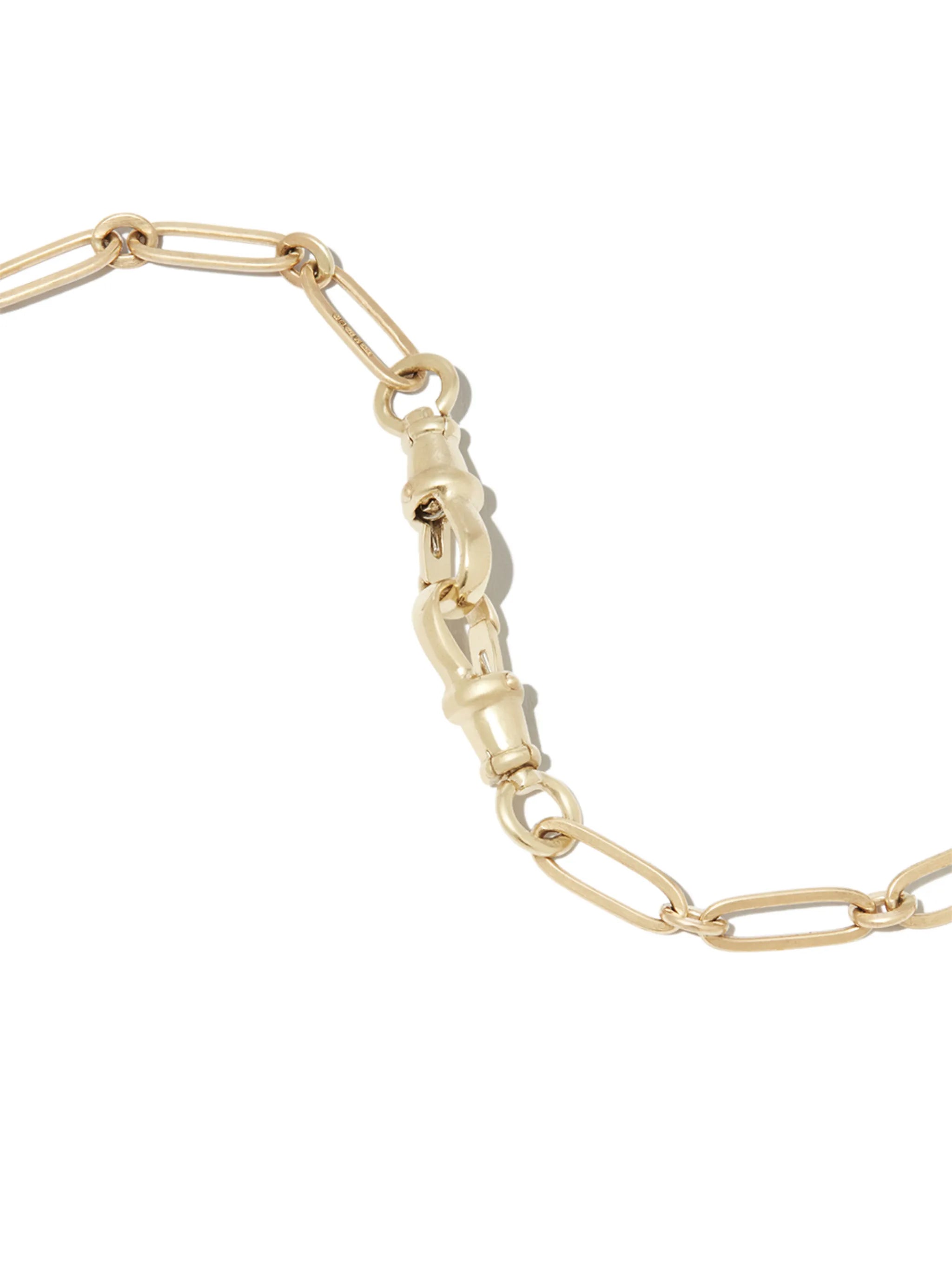 9K yellow gold Debbie No.3 Lariat necklace