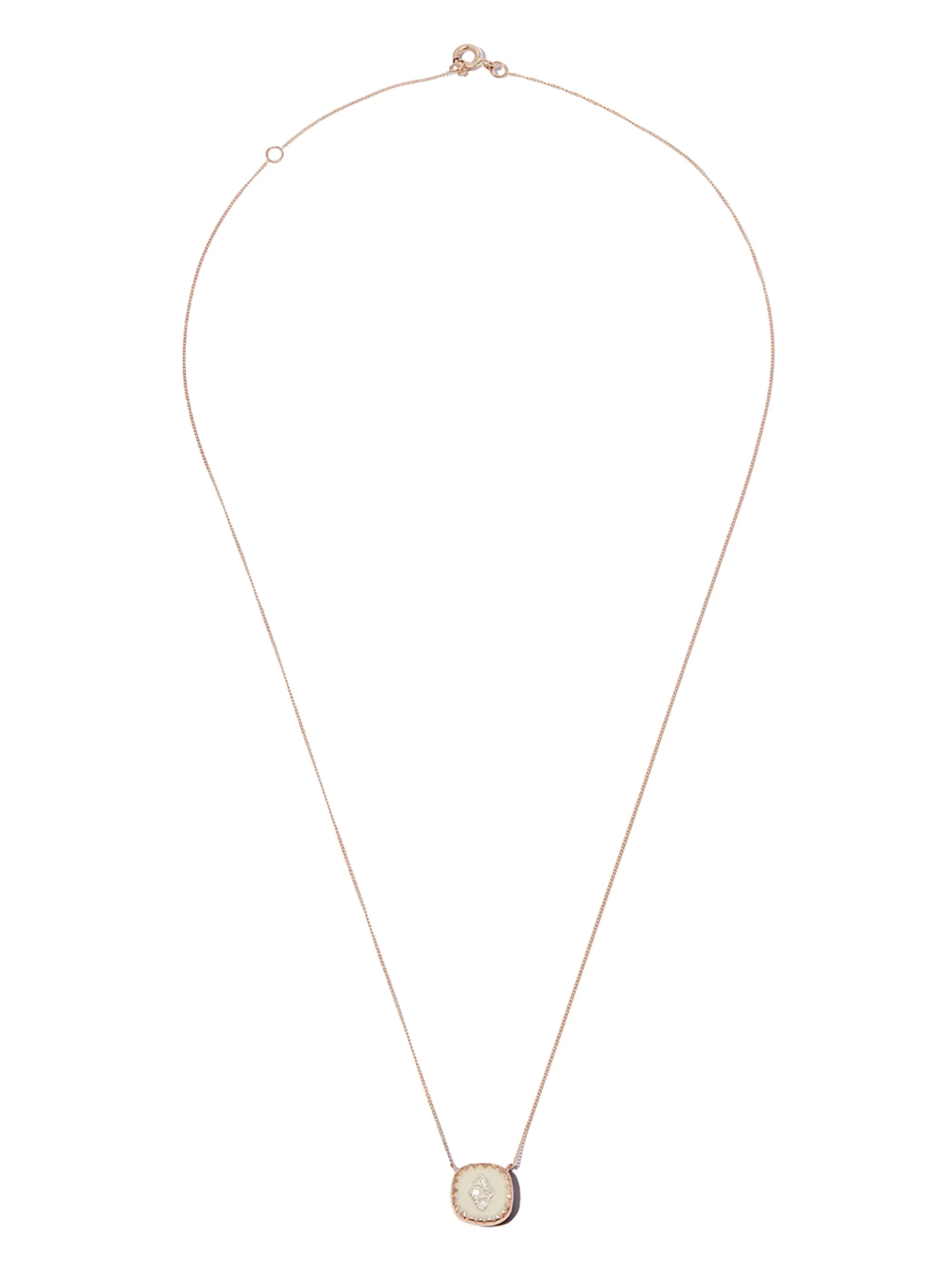 9kt rose gold Pierrot necklace