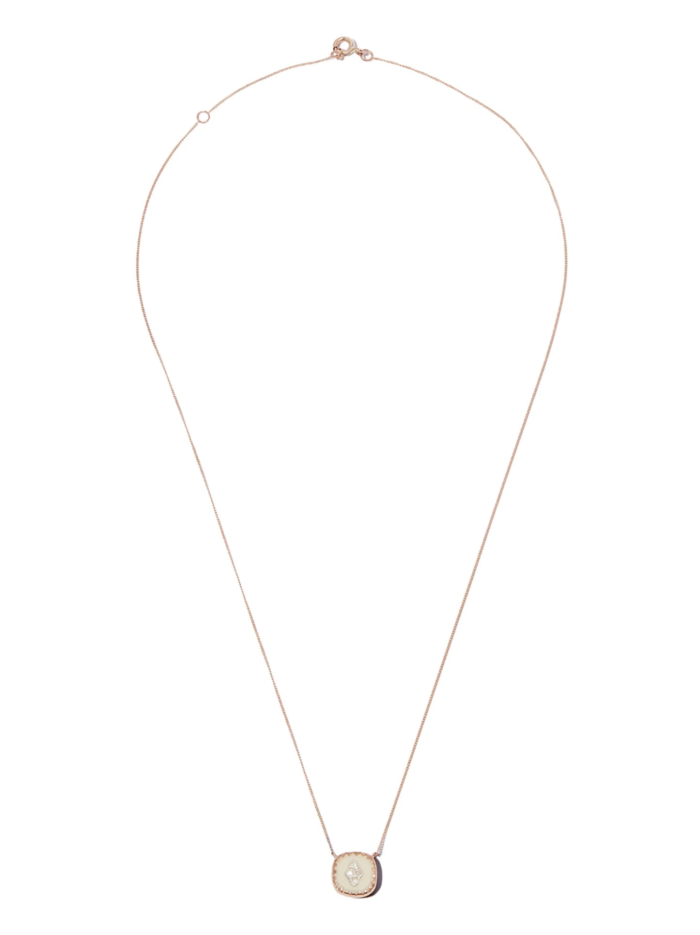9kt rose gold Pierrot necklace