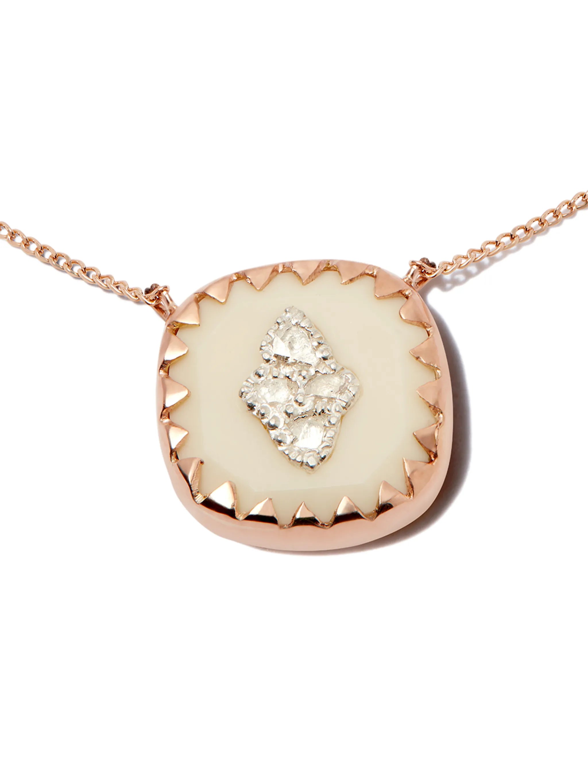 9kt rose gold Pierrot necklace
