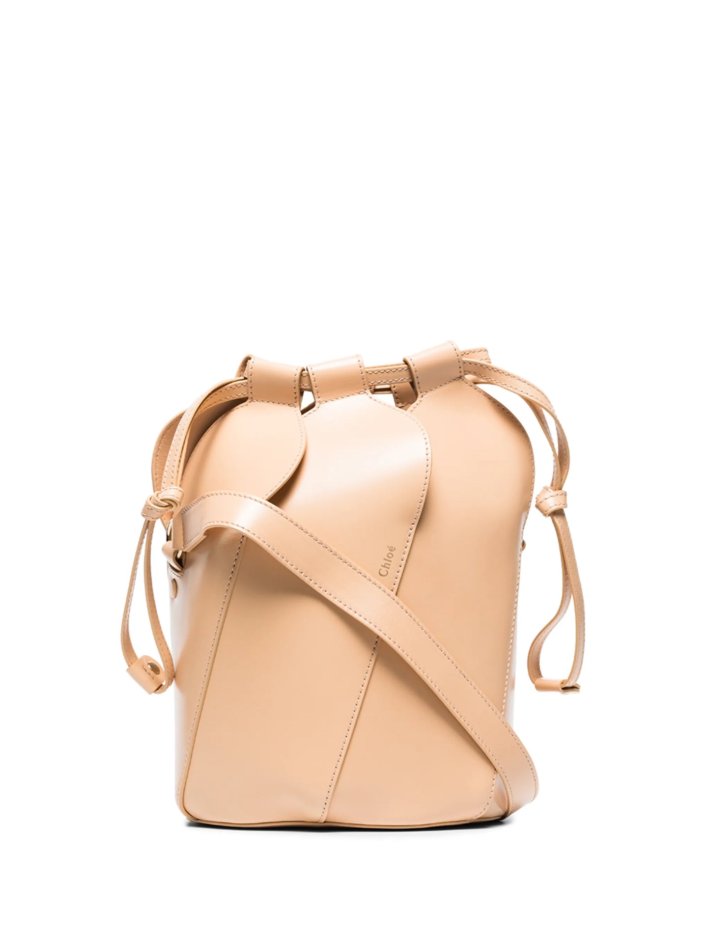 Tulip leather bucket bag