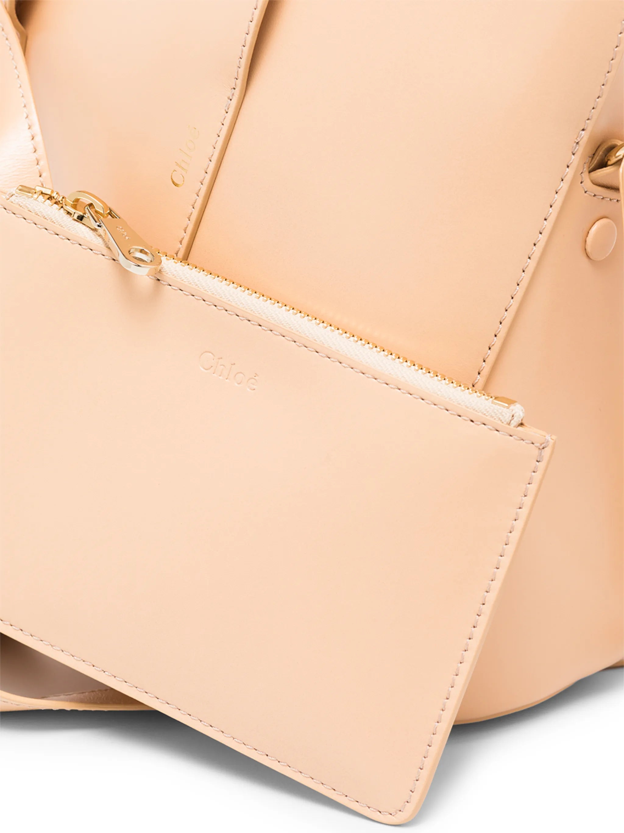 Tulip leather bucket bag