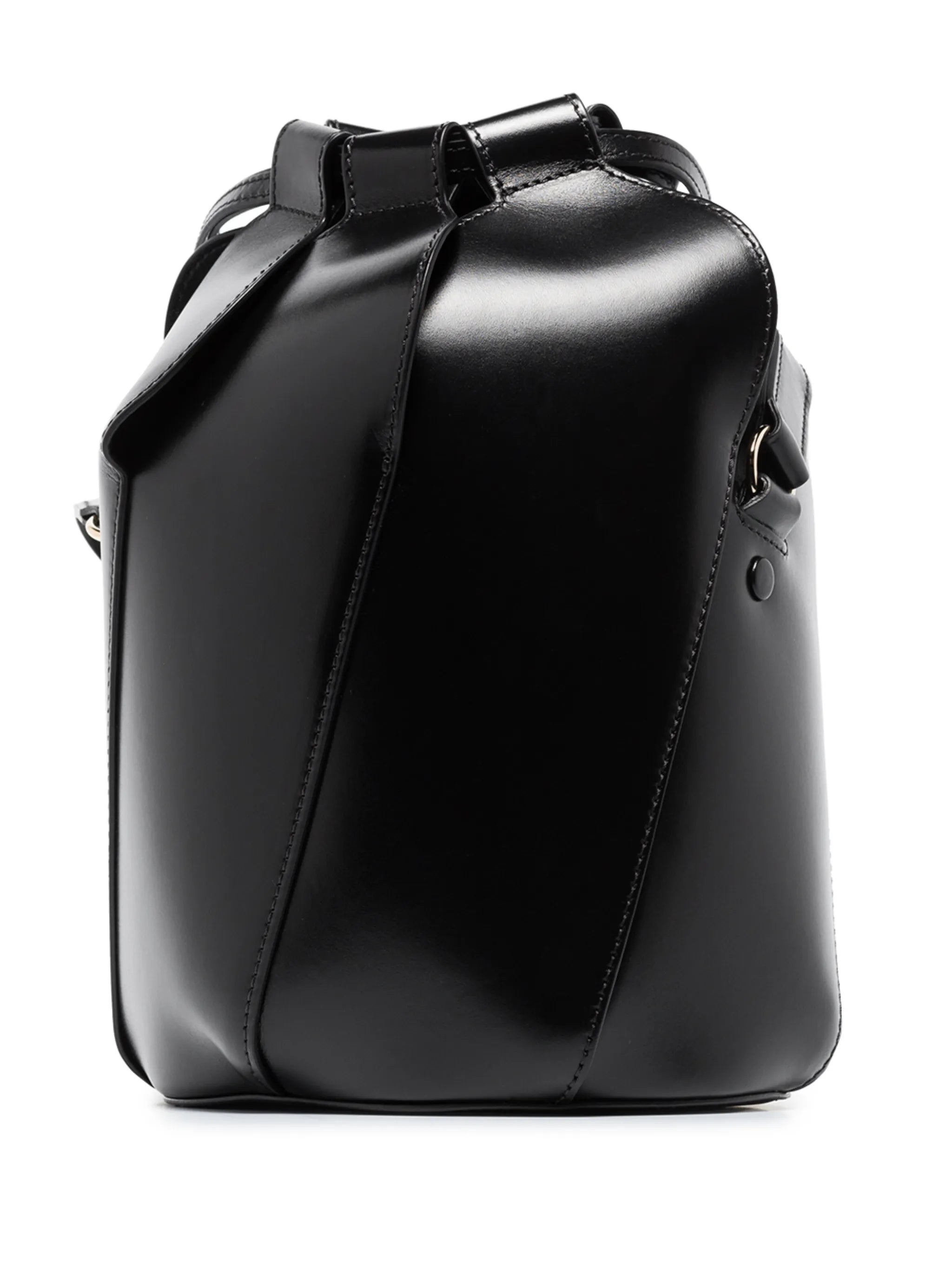 Tulip leather bucket bag