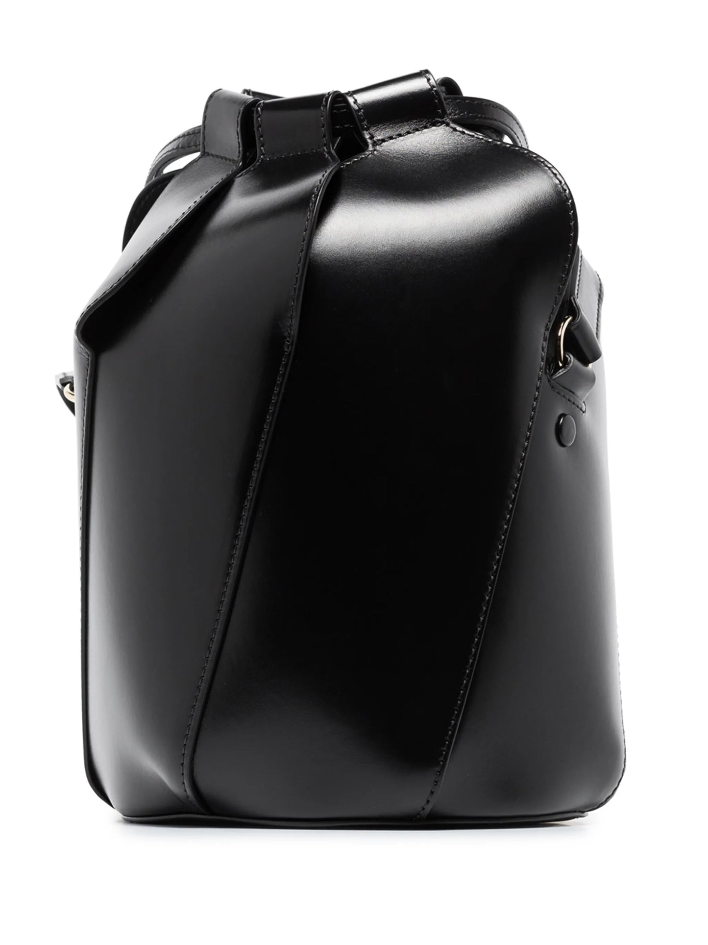Tulip leather bucket bag