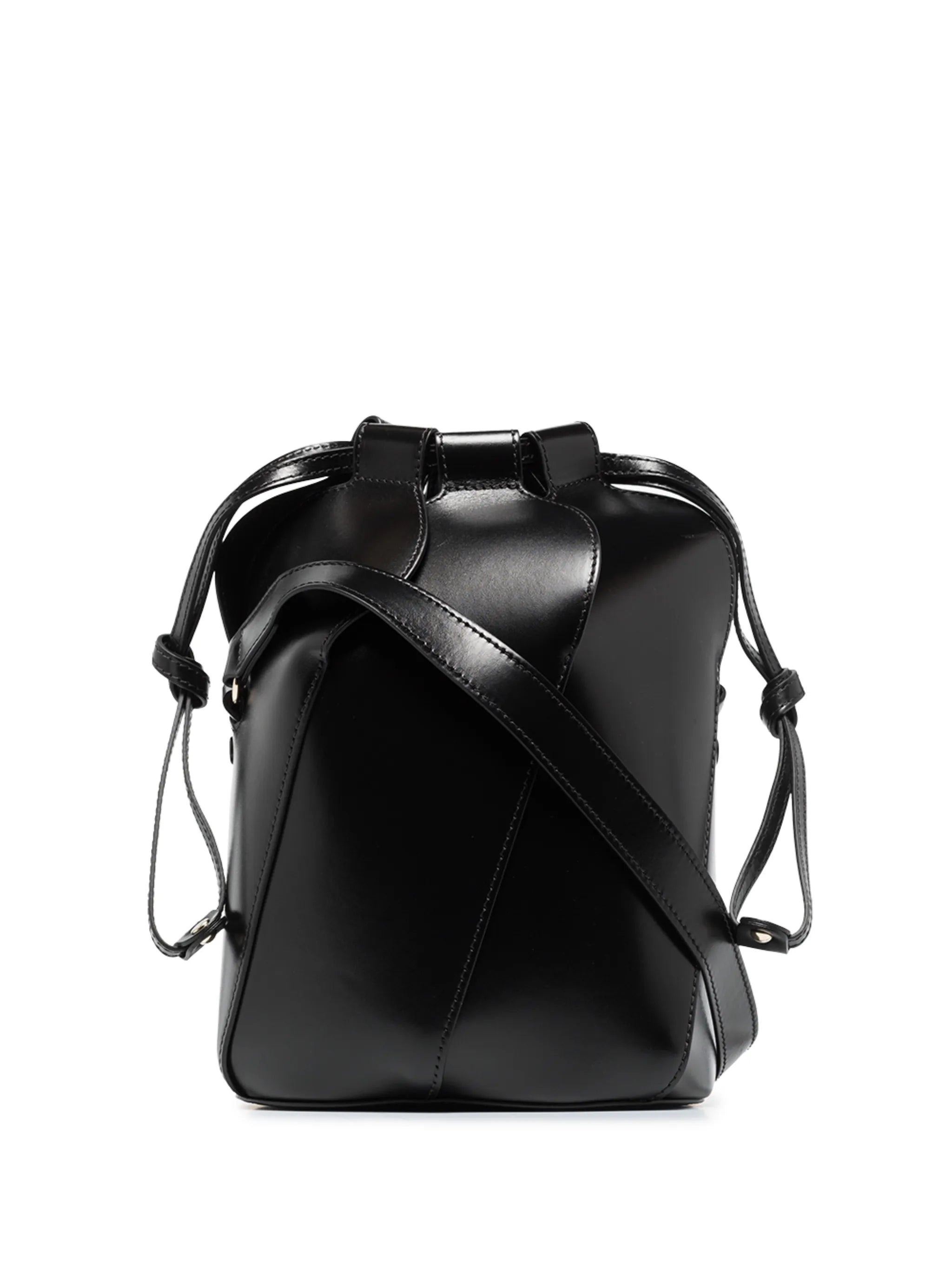 Tulip leather bucket bag