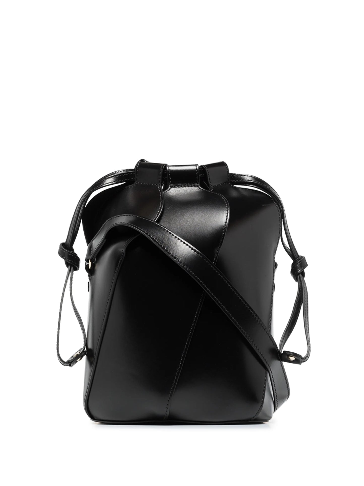 Tulip leather bucket bag