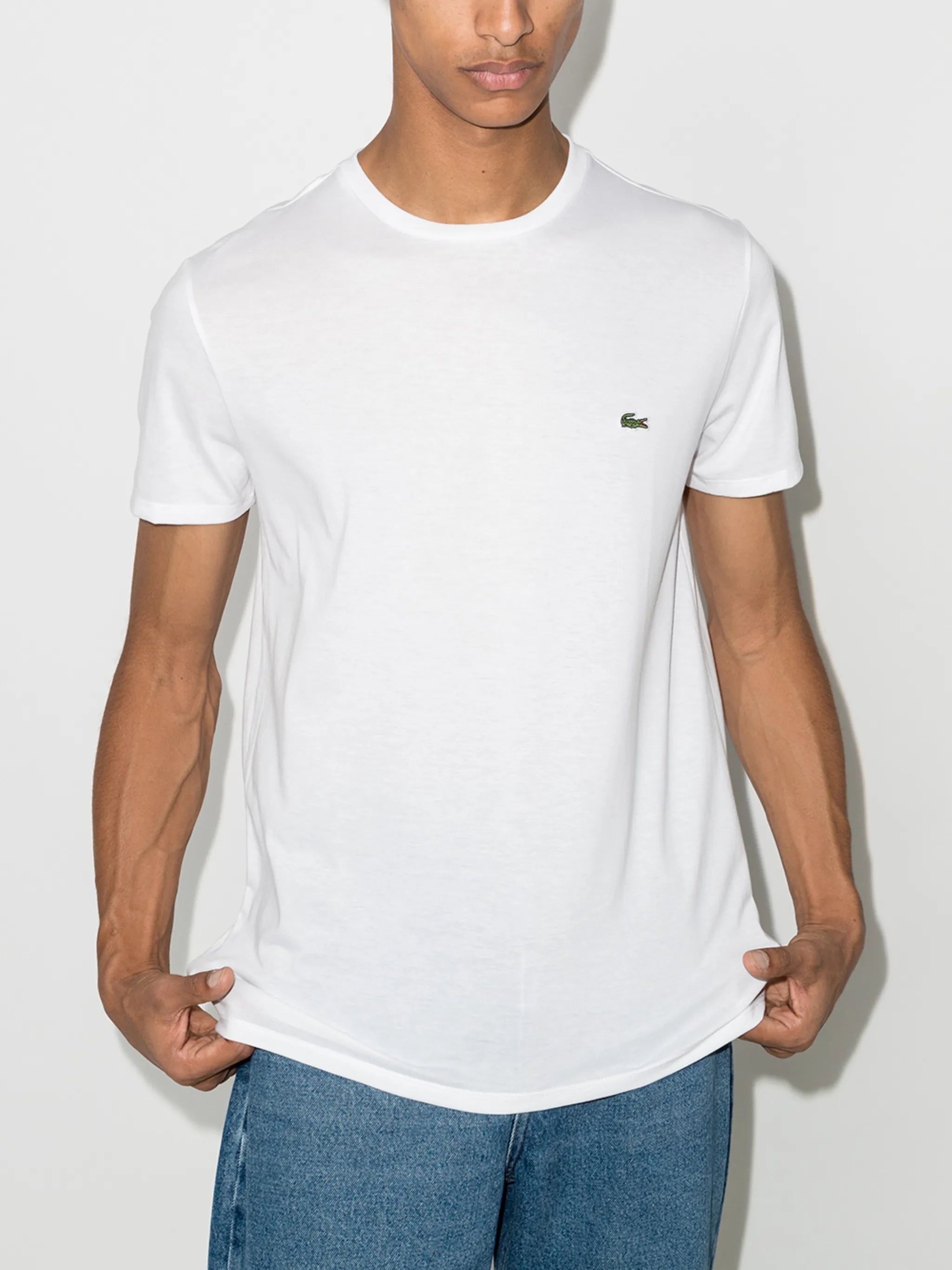 logo-embroidered crew-neck T-shirt