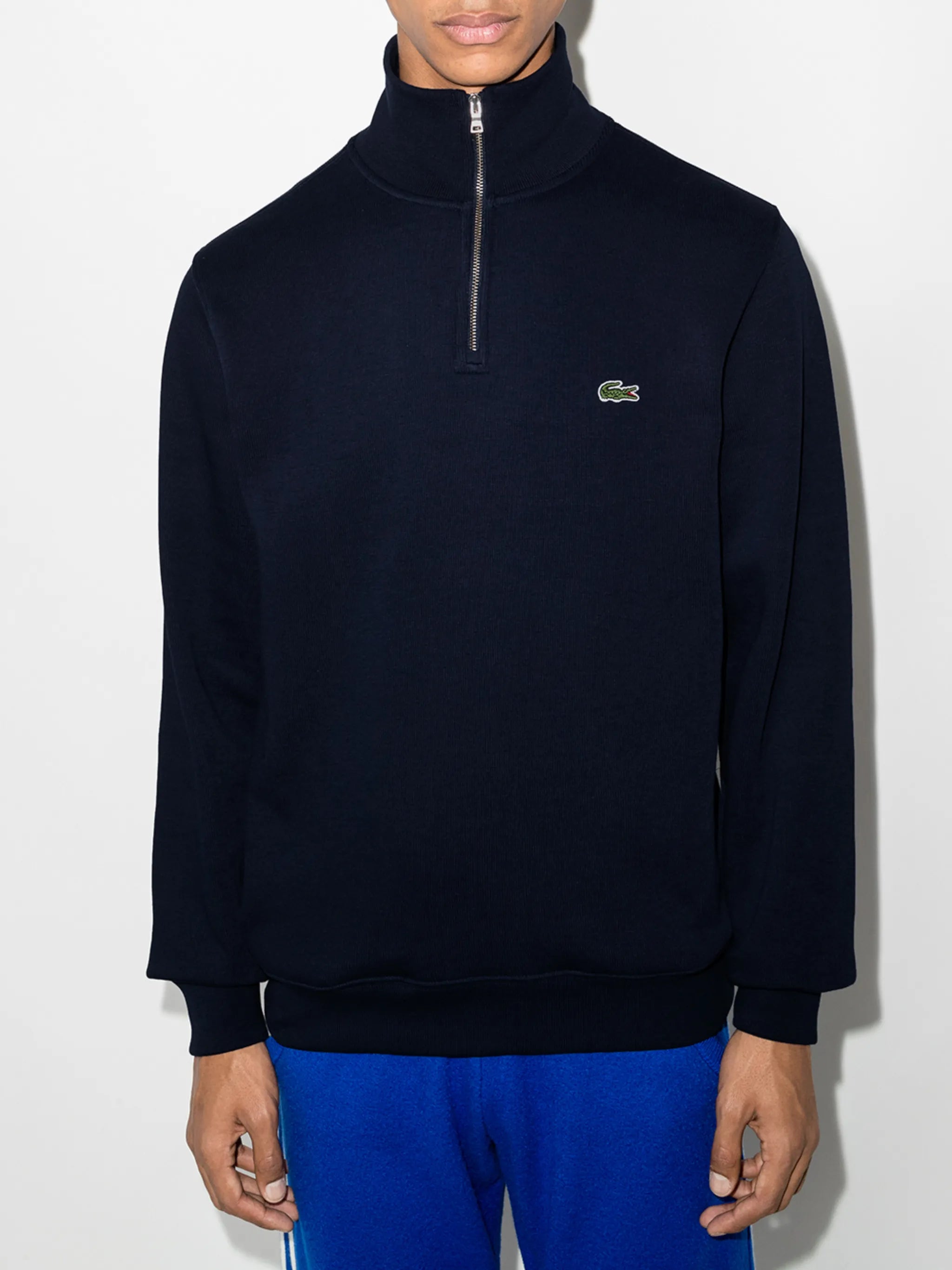 logo-embroidered high-neck sweatshirt