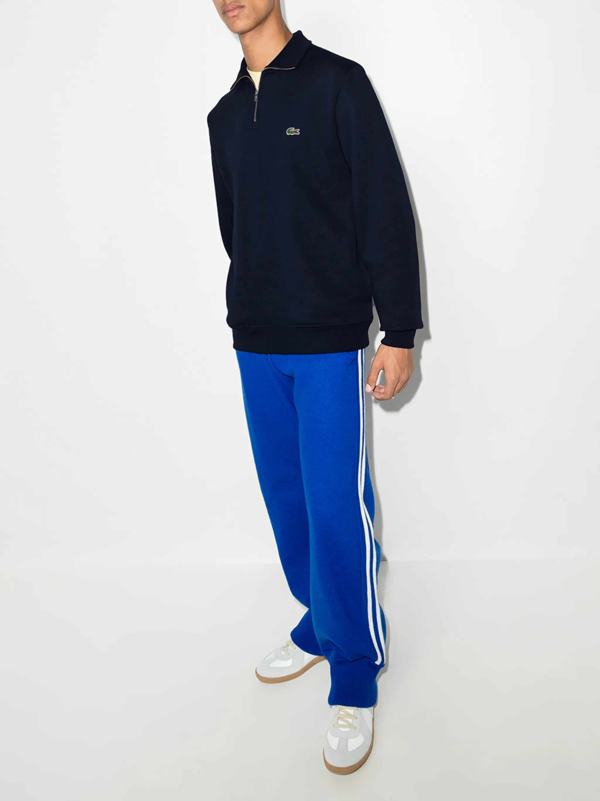 logo-embroidered high-neck sweatshirt