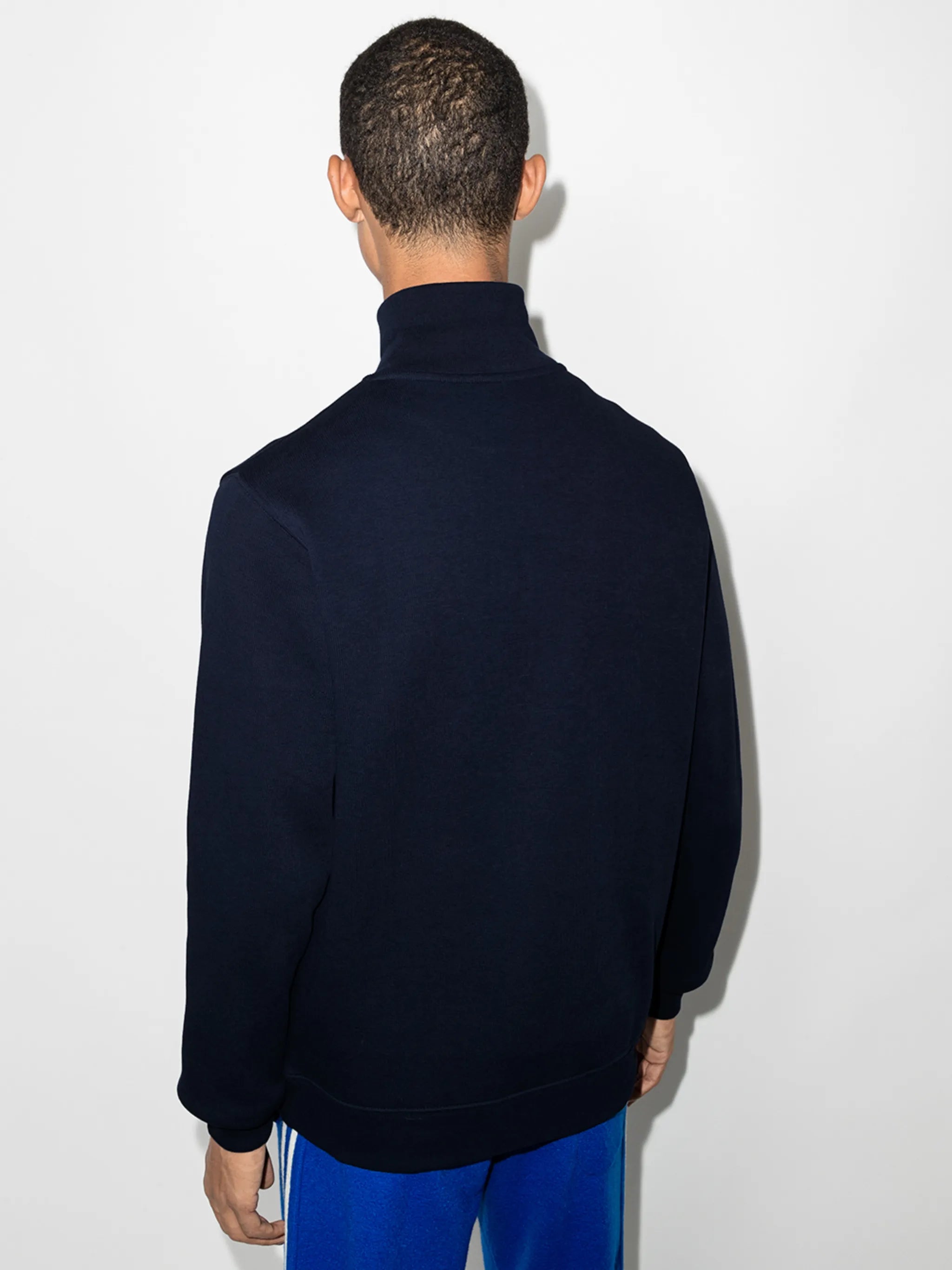 logo-embroidered high-neck sweatshirt