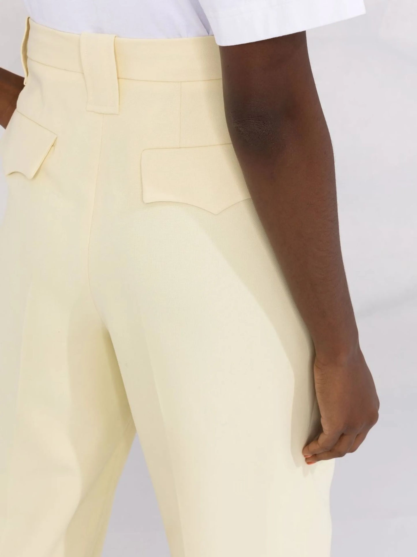high-rise tailored trousers