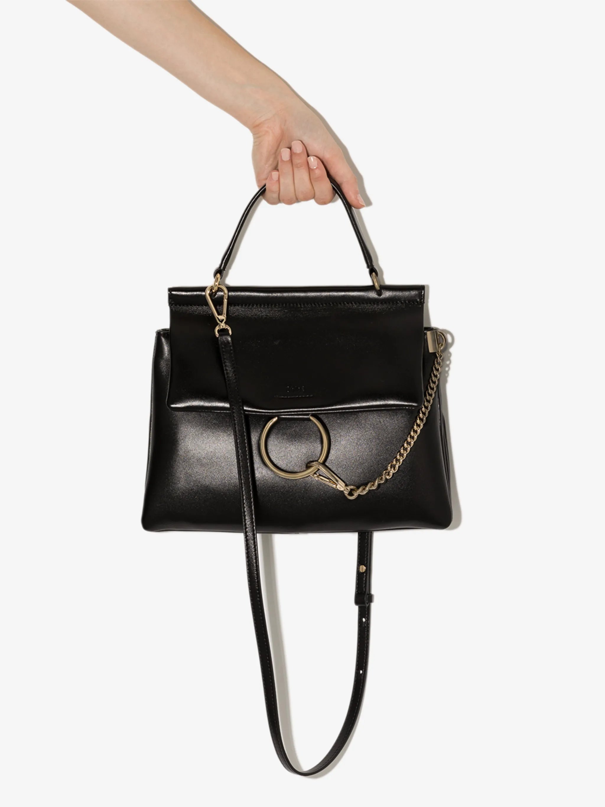 Faye leather shoulder bag