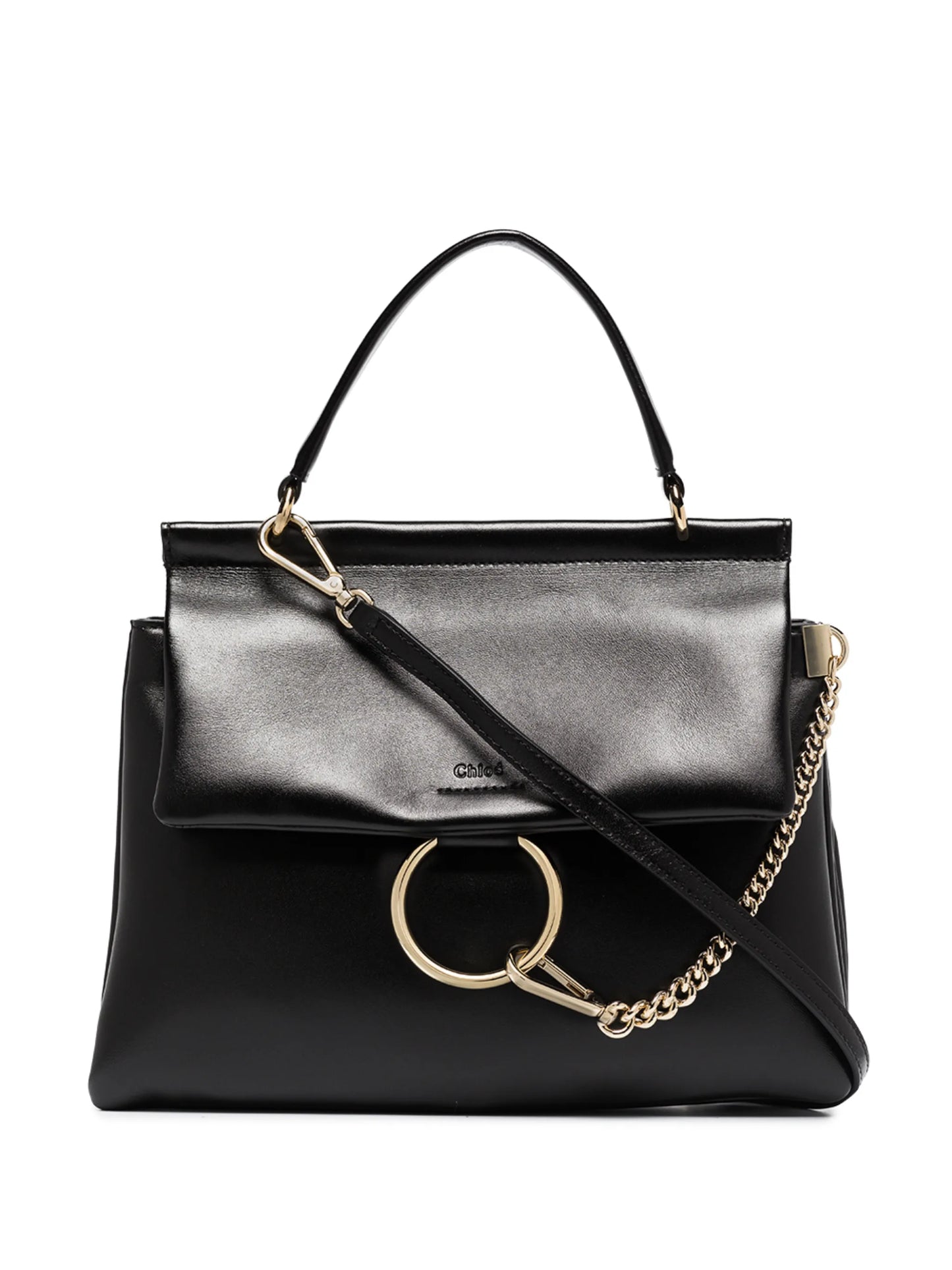 Faye leather shoulder bag