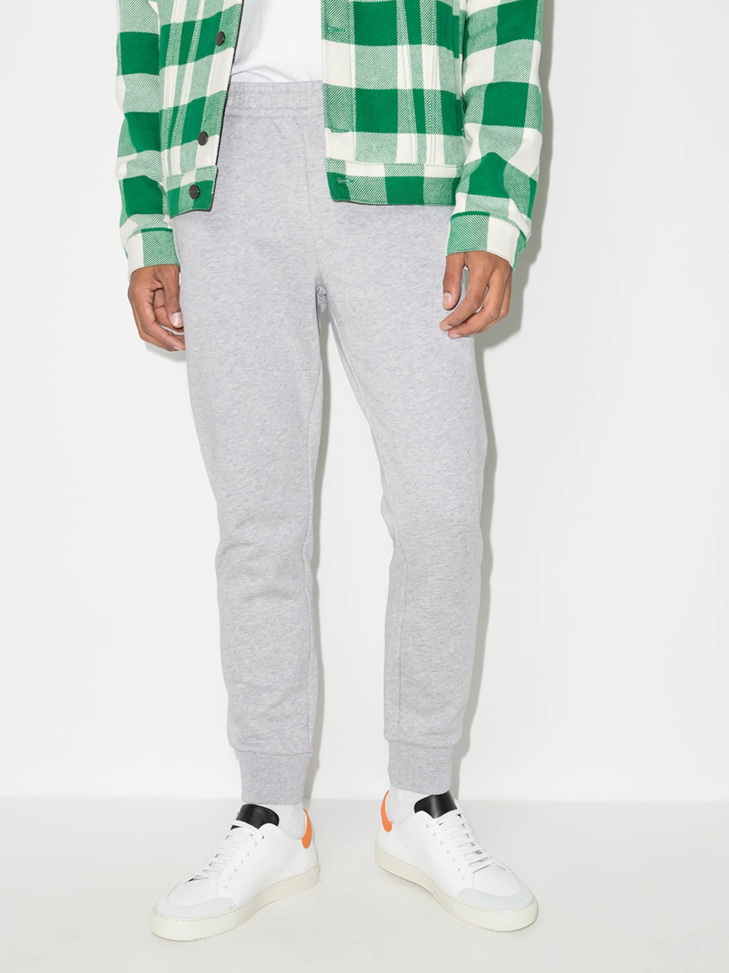 logo-embroidered tapered track pants