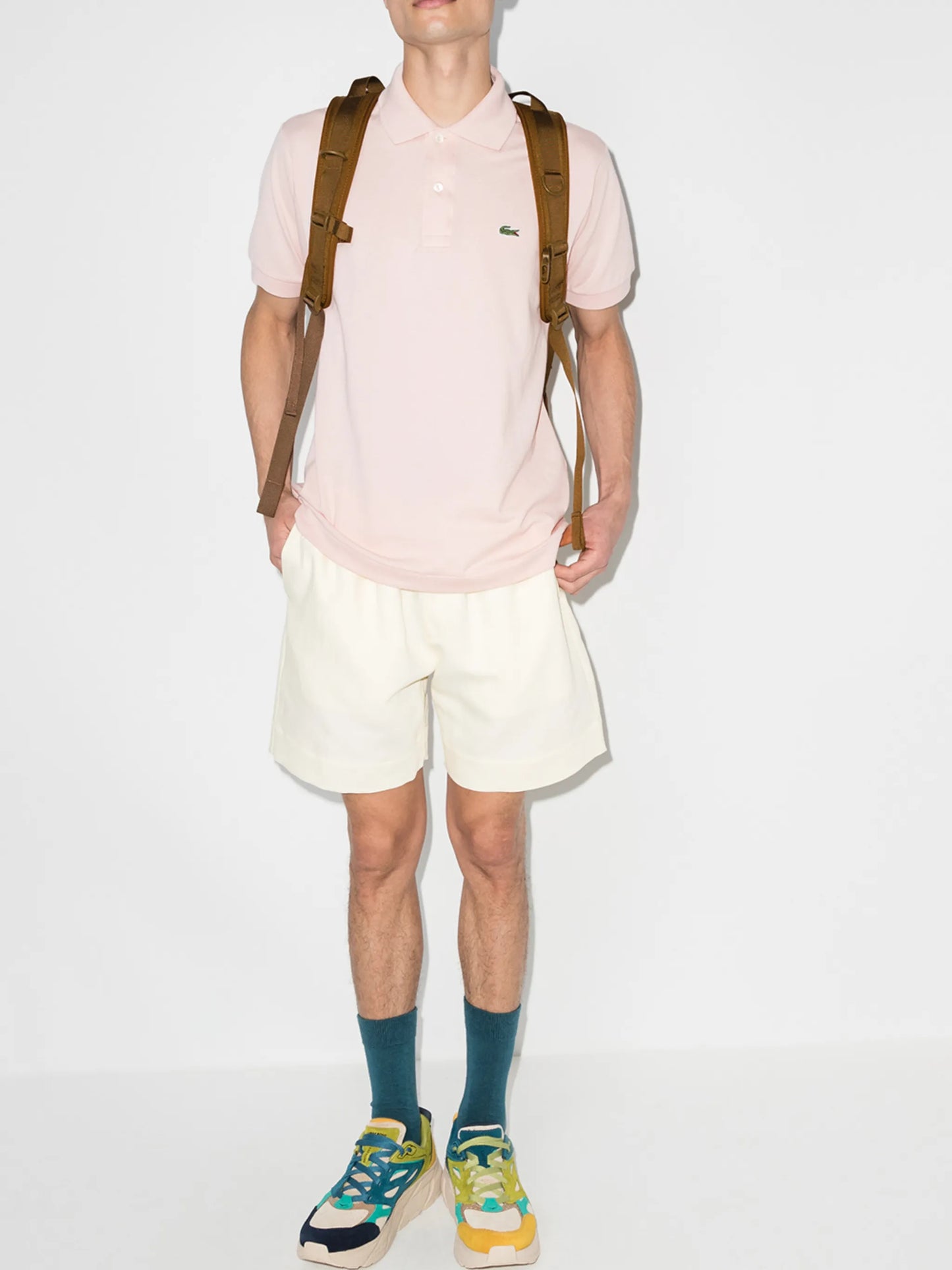 crocodile-logo short-sleeve polo shirt