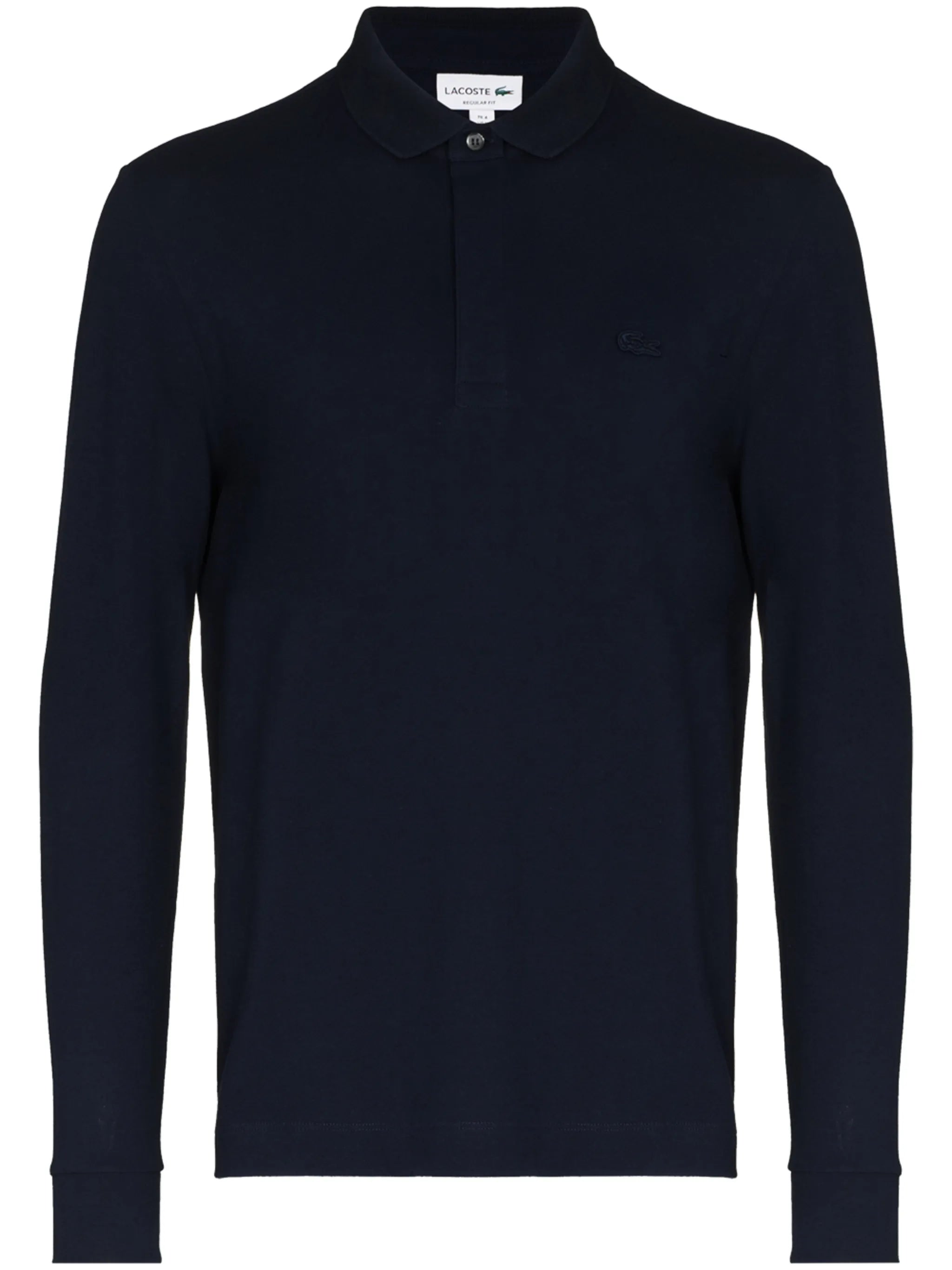 logo-embroidered long-sleeve polo shirt