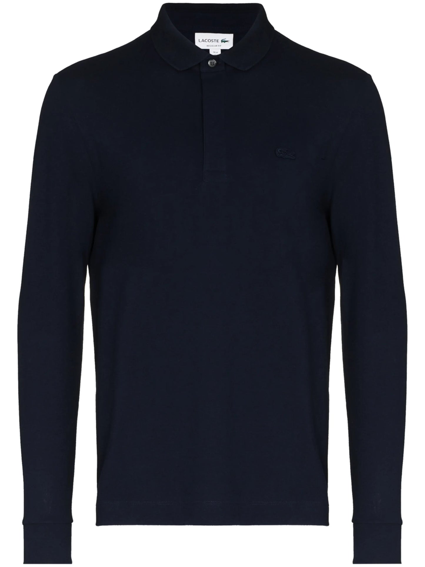 logo-embroidered long-sleeve polo shirt